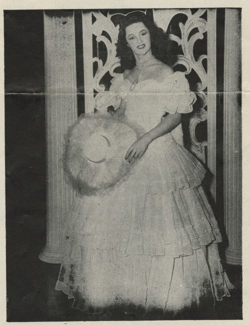 Jimmy Callaway dressed as a Southern Belle.