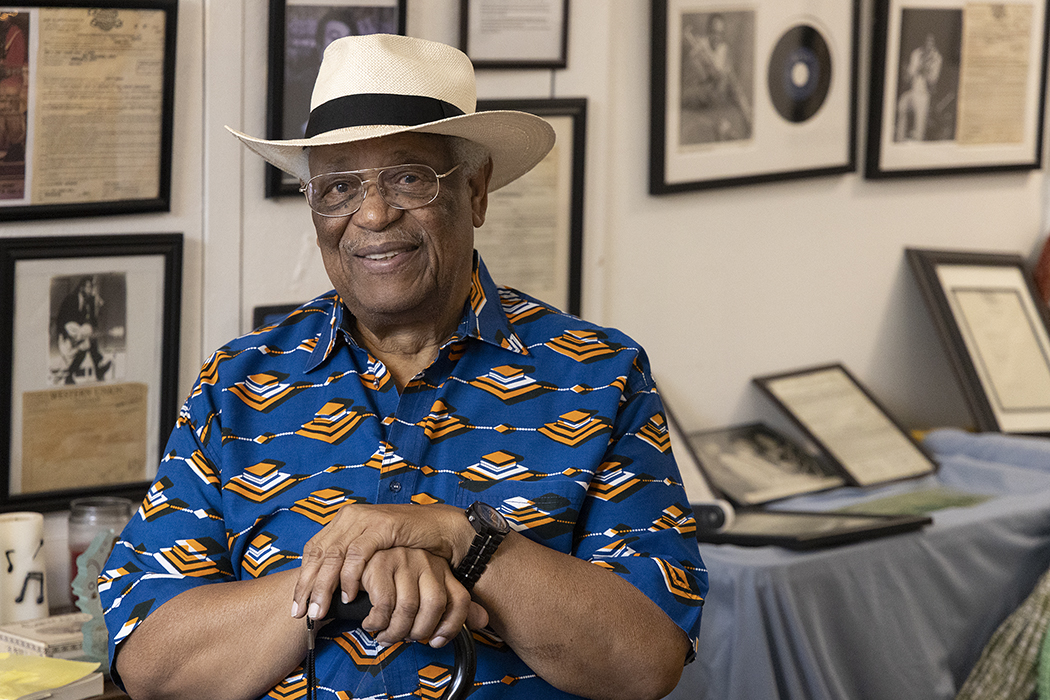 Al Jackson at the Treme Petit Jazz Museum