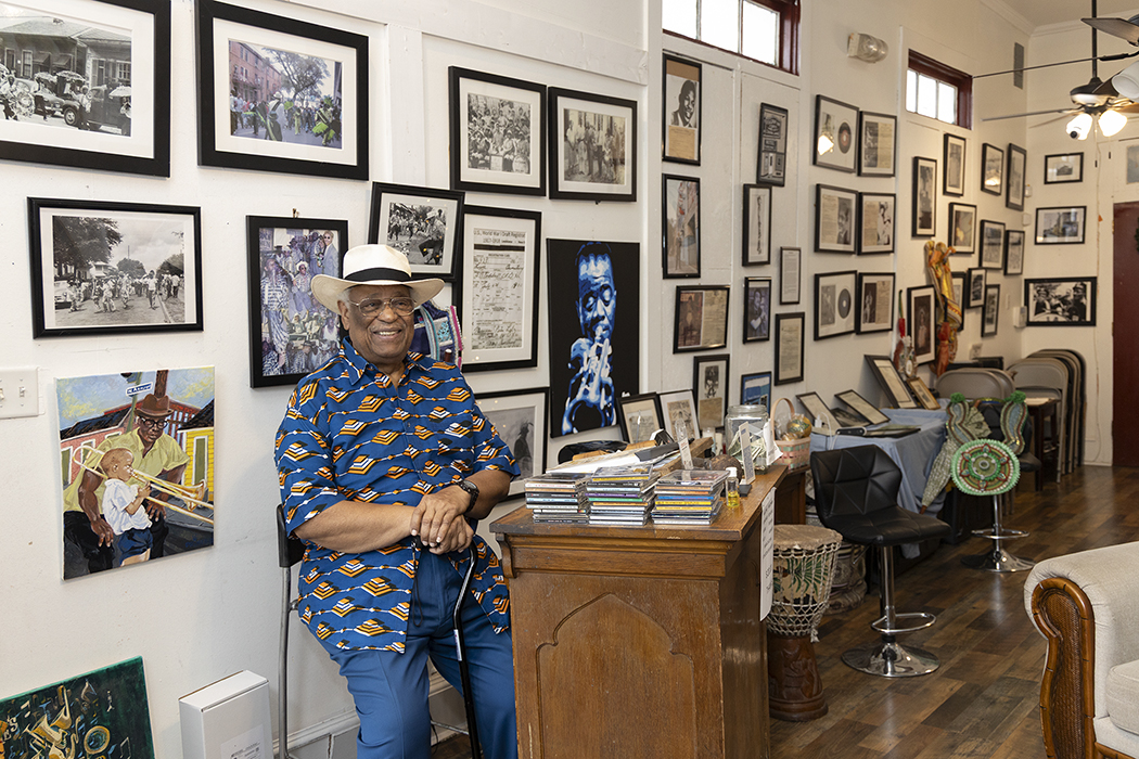 Al Jackson at Treme's Petit Jazz Museum