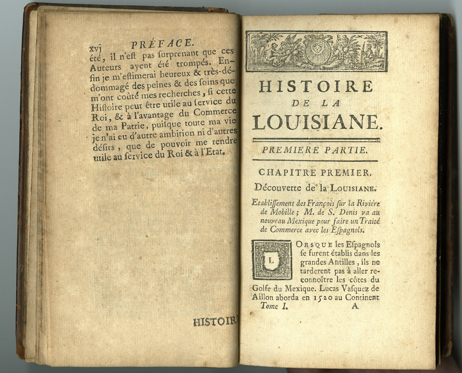 A page from Le Page du Pratz’s “Histoire de la Louisiane,” 1758.