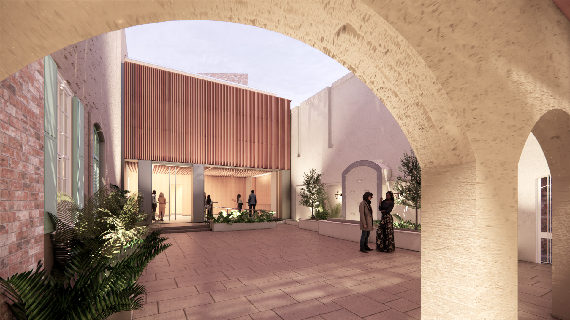 733 Courtyard Rendering