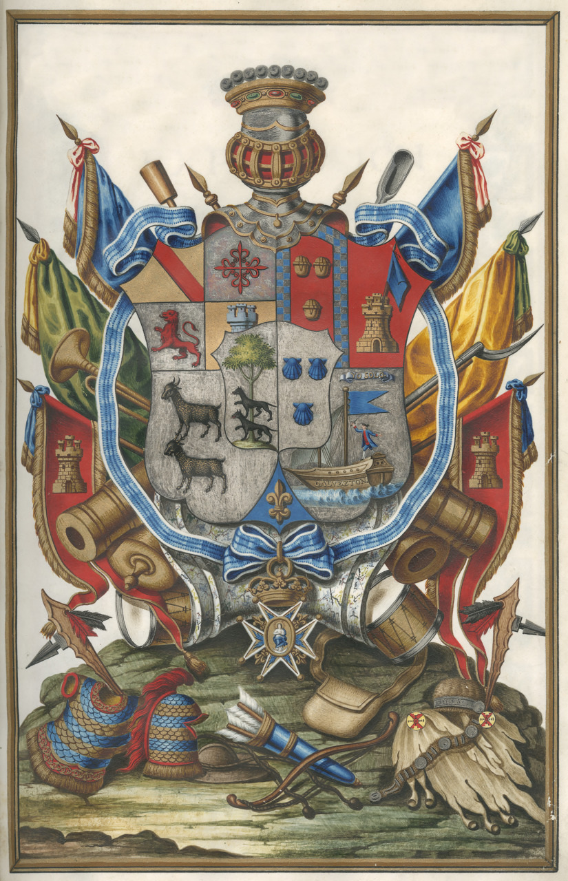 Patent of nobility awarded to Bernardo de Gálvez by Carlos III of Spain, 1783.