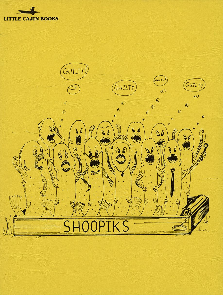 The back cover shows the "shoopik" jury all saying "Guilty!"