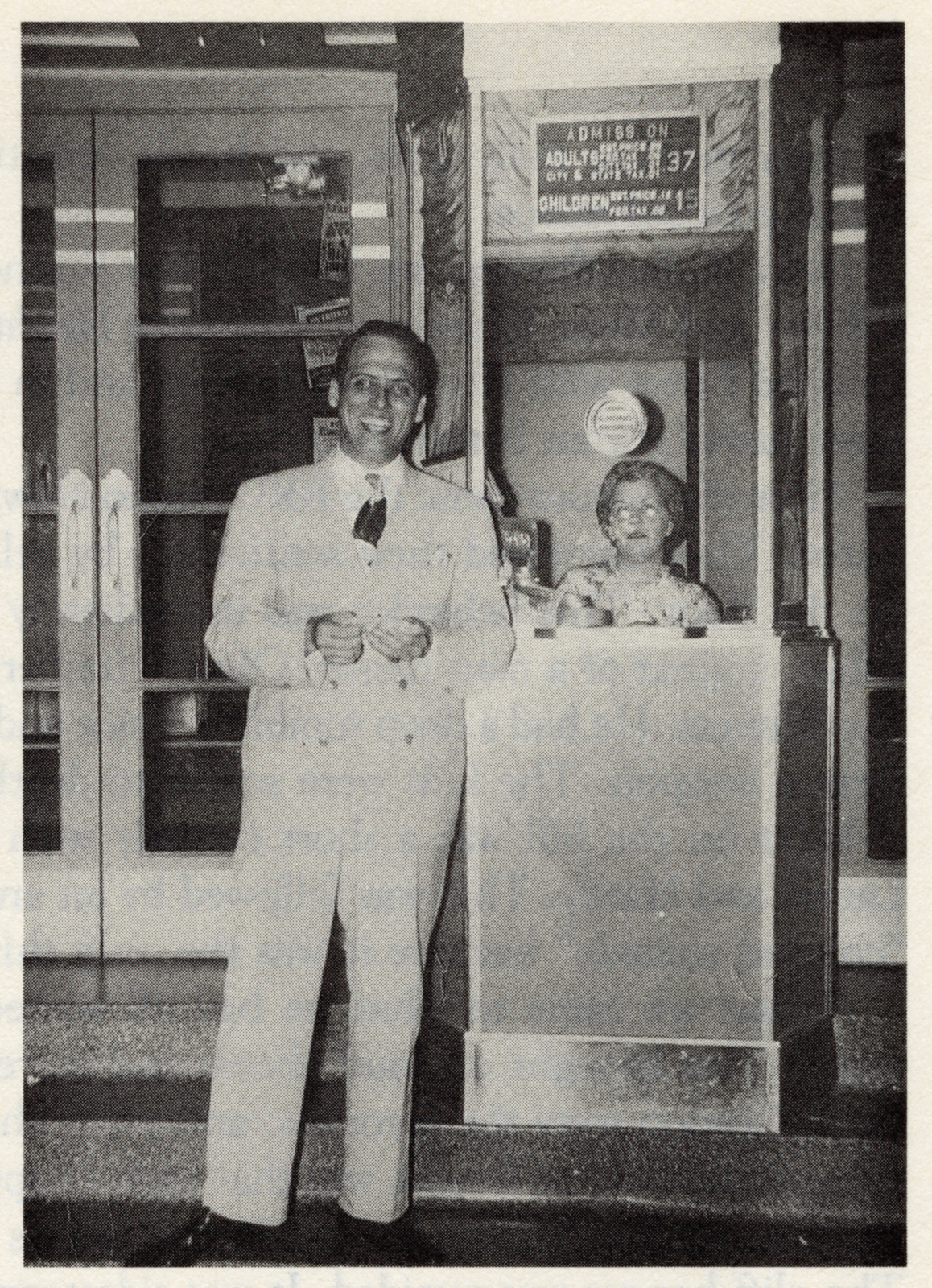 Rene Brunet Jr. at the Imperial Theatre’s box office.