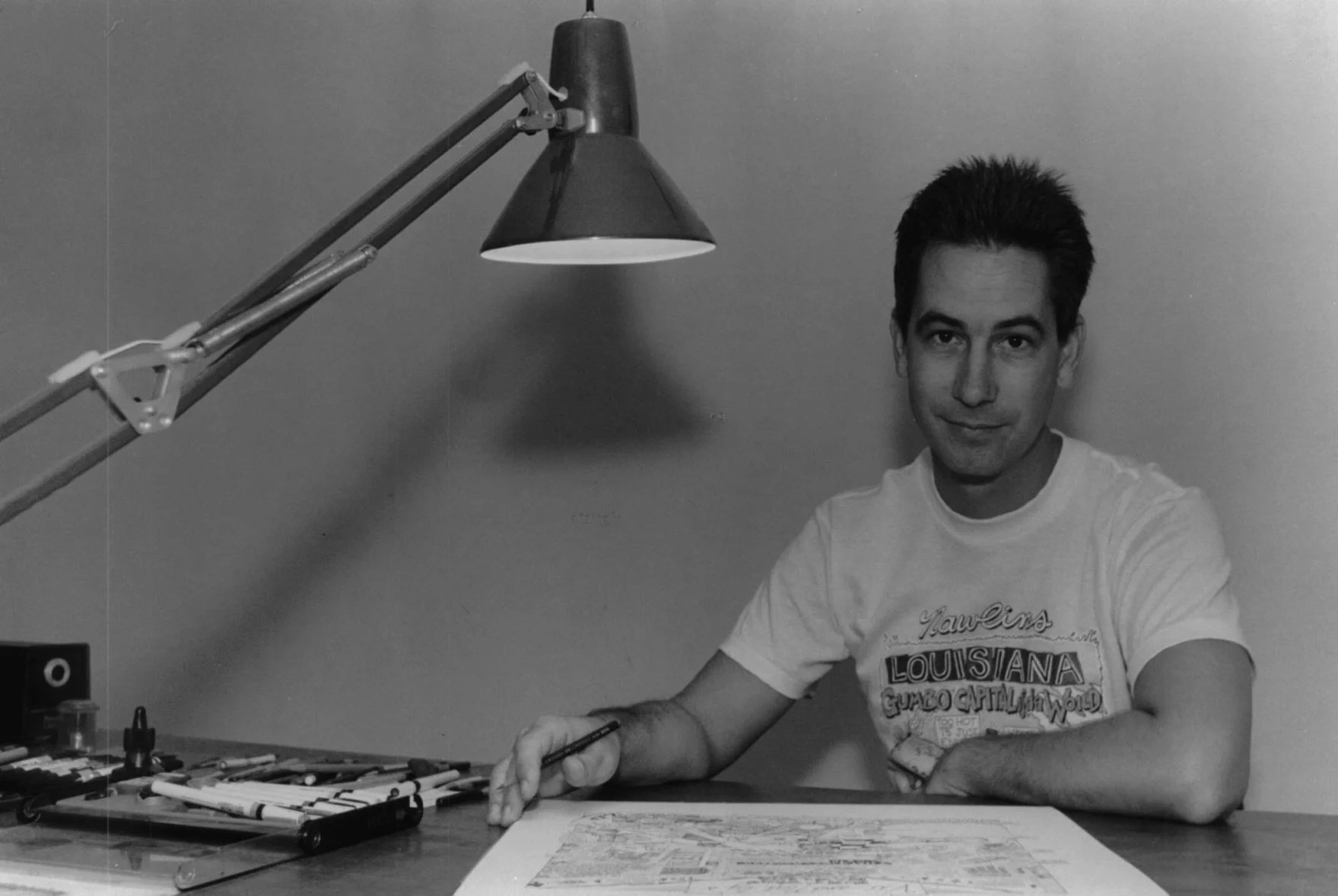 Bunny Matthews, photographed at his home/studio in Abita Springs in 1990.