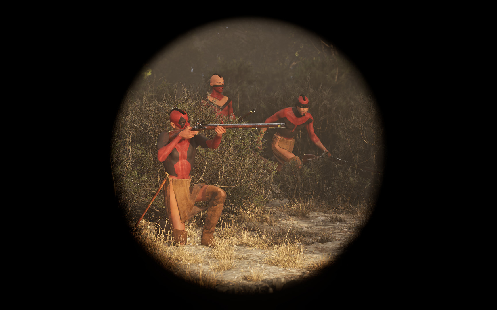 Close Up Native Sharpshooters Chickasaw Histovery