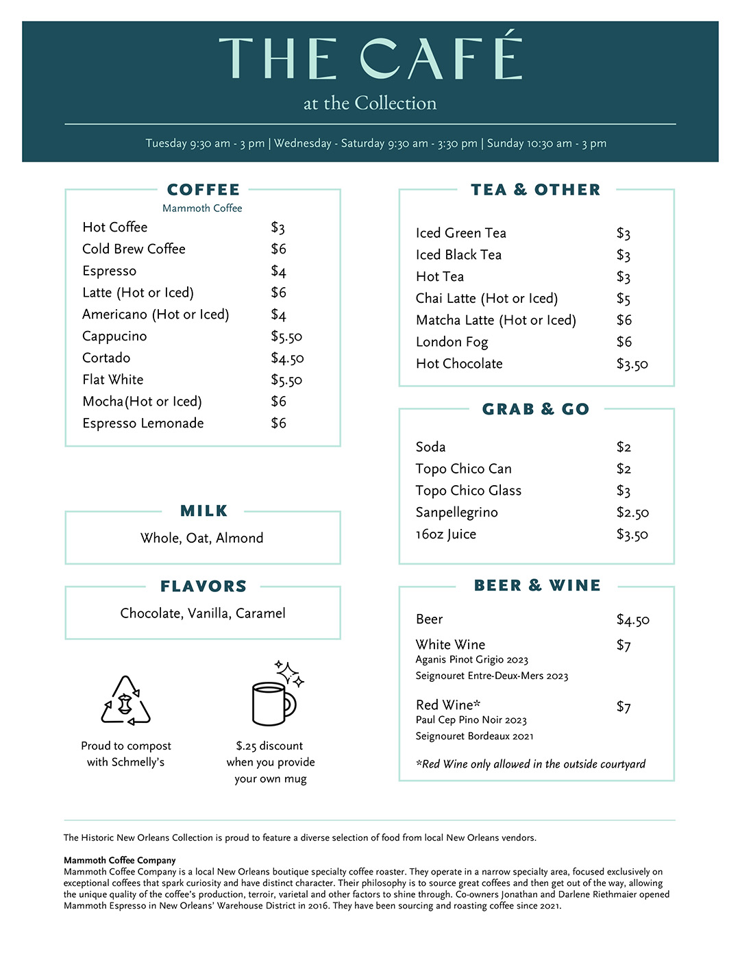 Drink Menu