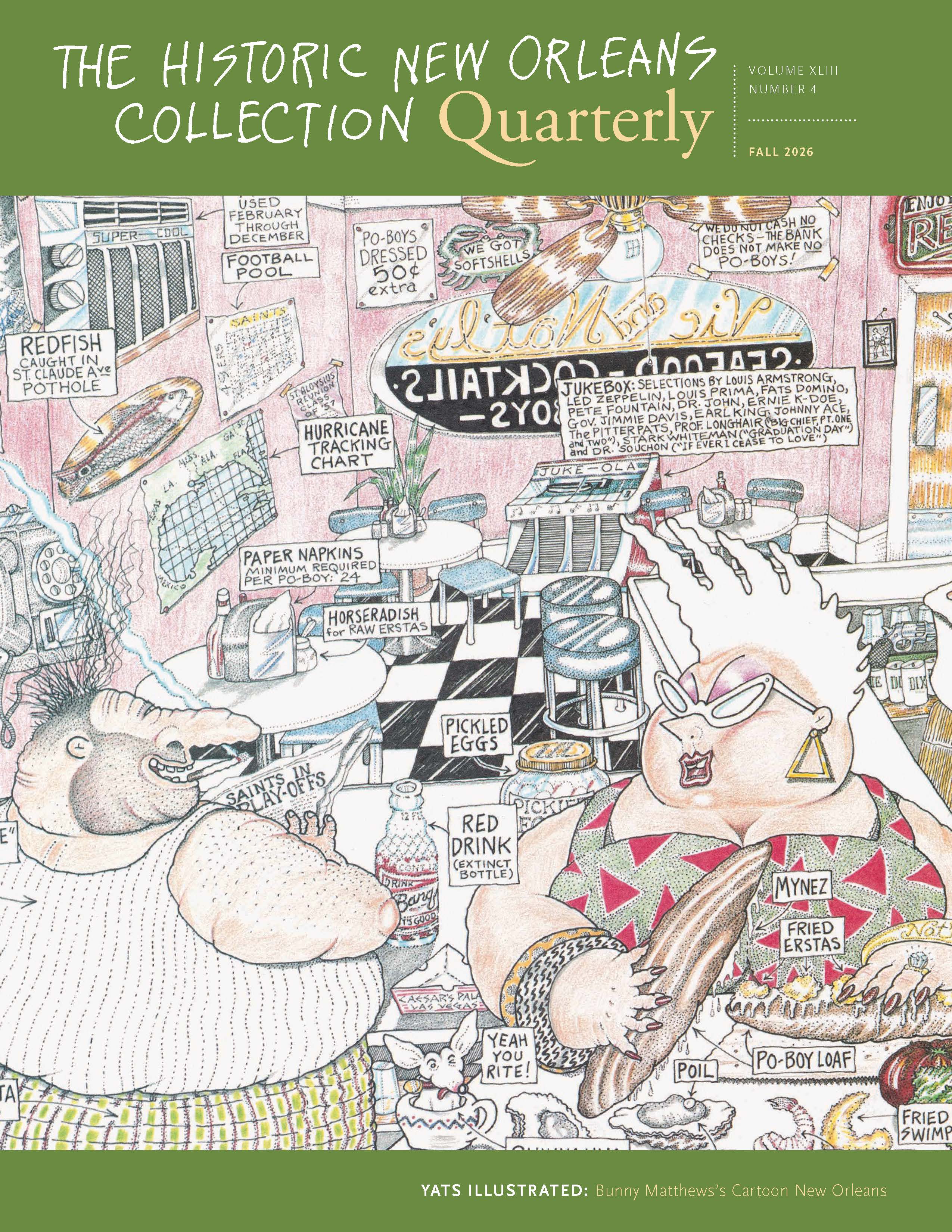 Cover page from the HNOC's 2026 Fall Quarterly magazine featuring an illustration by cartoonist Bunny Matthews.