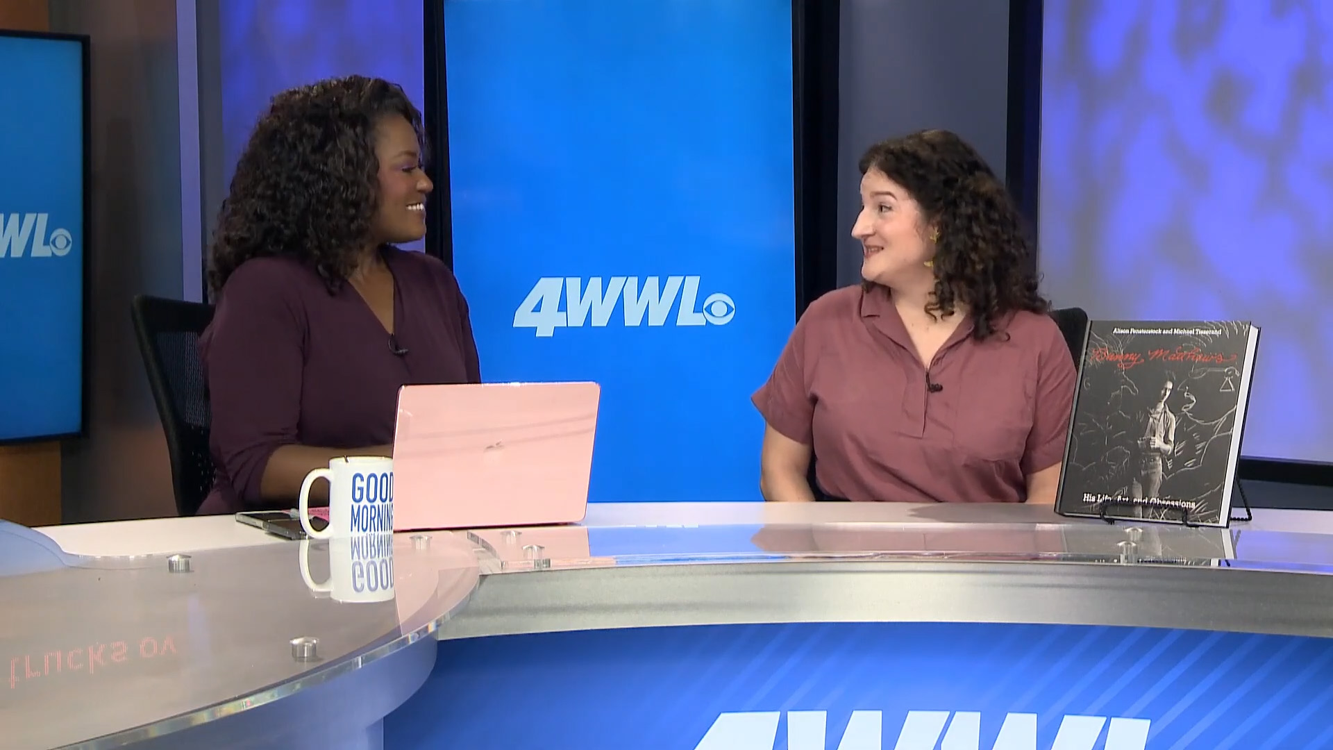 HNOC Curatorial Cataloger Emily Perkins speaks on WWL-TV New Orleans.
