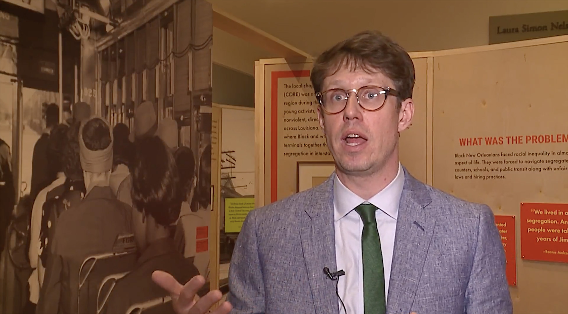 Exhibition curator Eric Seiferth speaks with WGNO about The Trail They Blazed at HNOC.