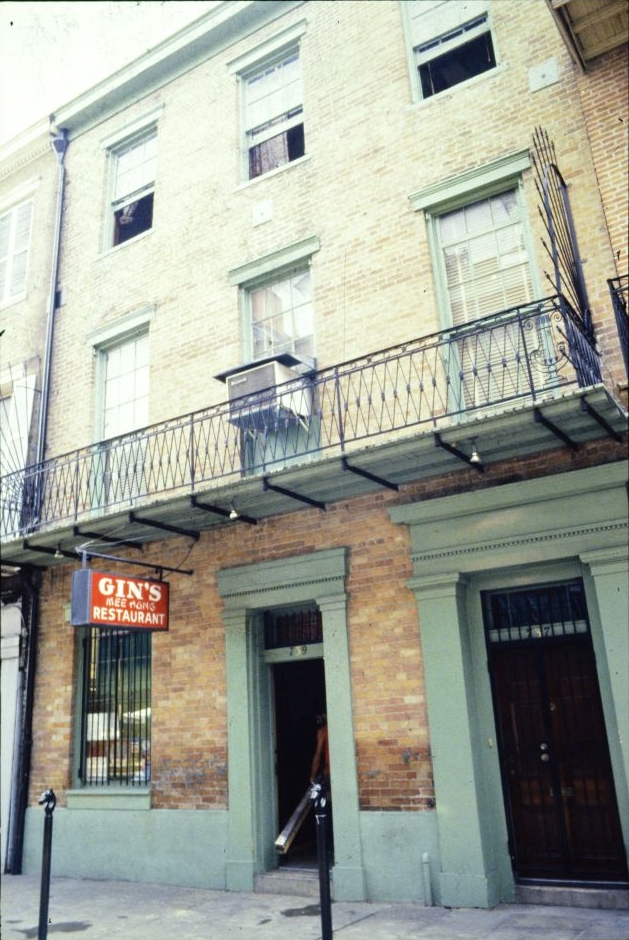 Gin’s Mee Hong Restaurant at 739 Conti Street in 1987.