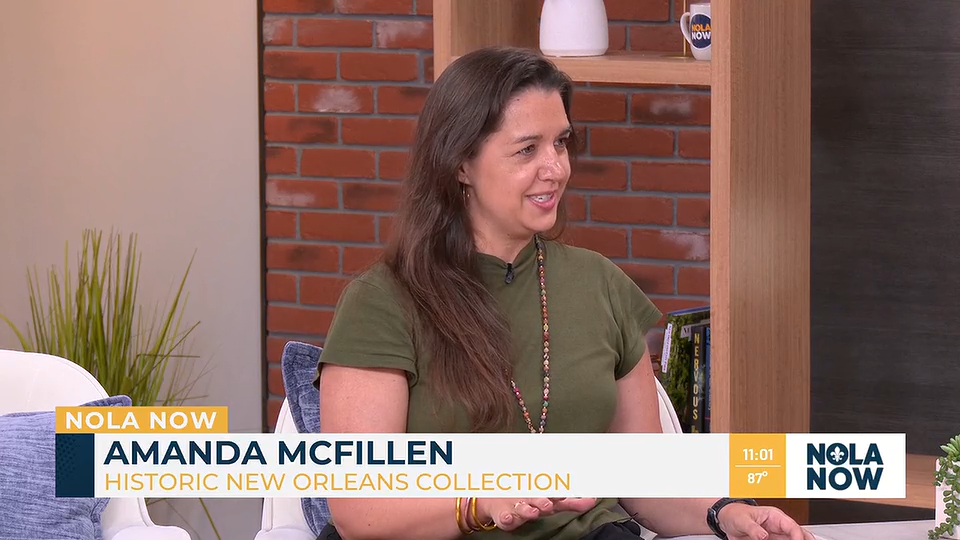 Amanda McFillen, HNOC Director of Audience Engagement, speaking on NOLA Now about Museum Month activities happening now at the museum.
