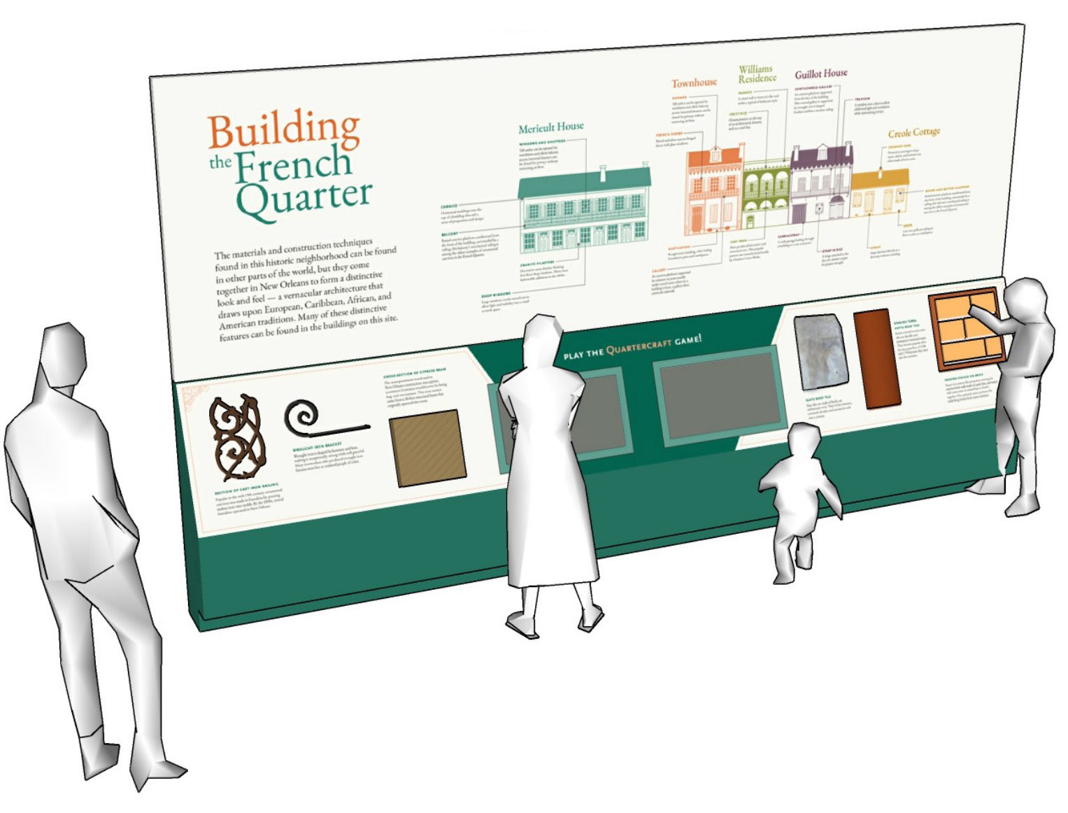 A rendering of Quartercraft, a new interactive in development for HNOC's 533 Royal campus.