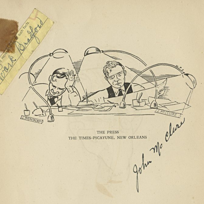 Roark Braford and John McClure, journalists