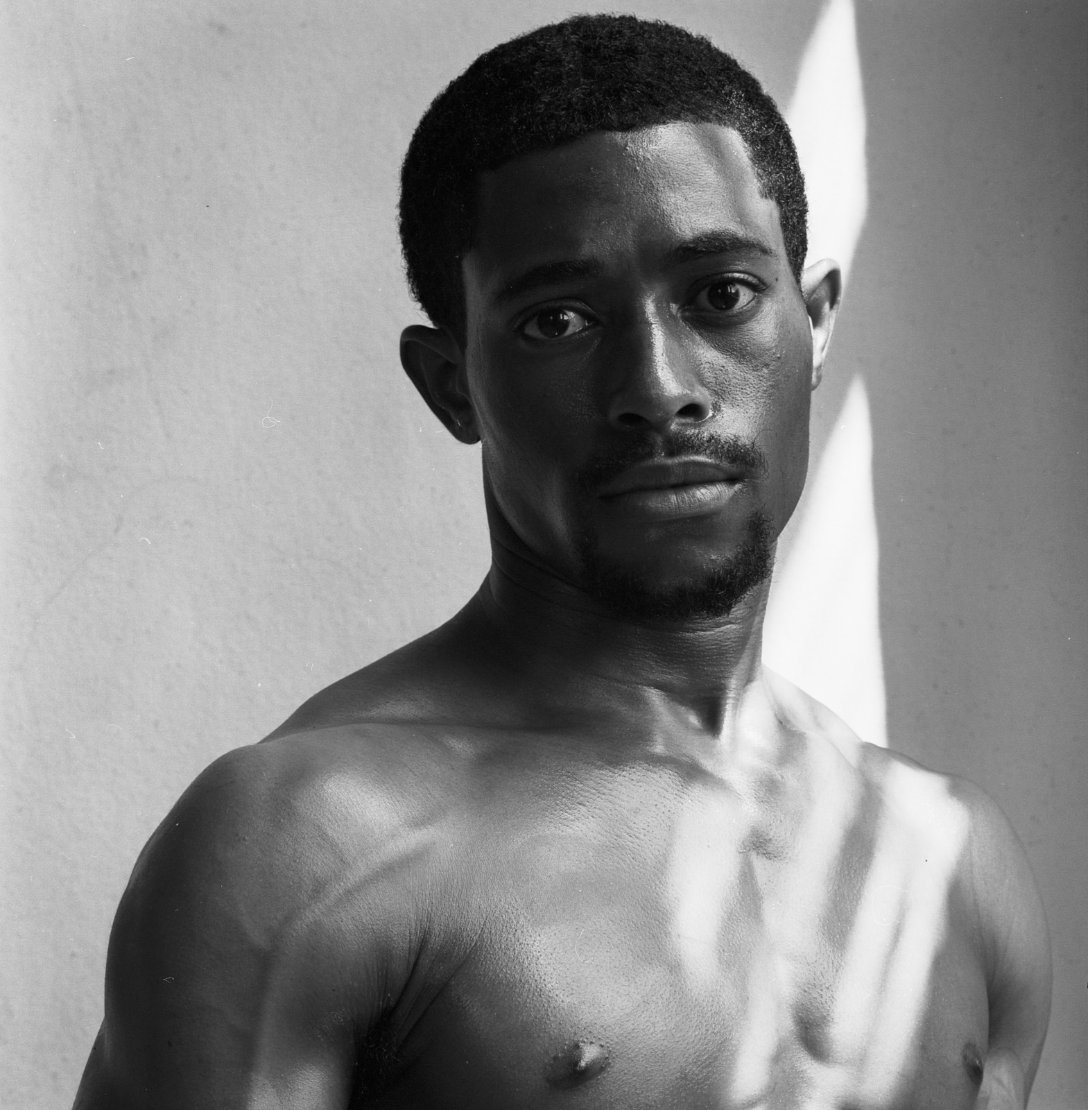 Black and white photo of Jeffrey Cook, 1978–2010, by George Dureau.