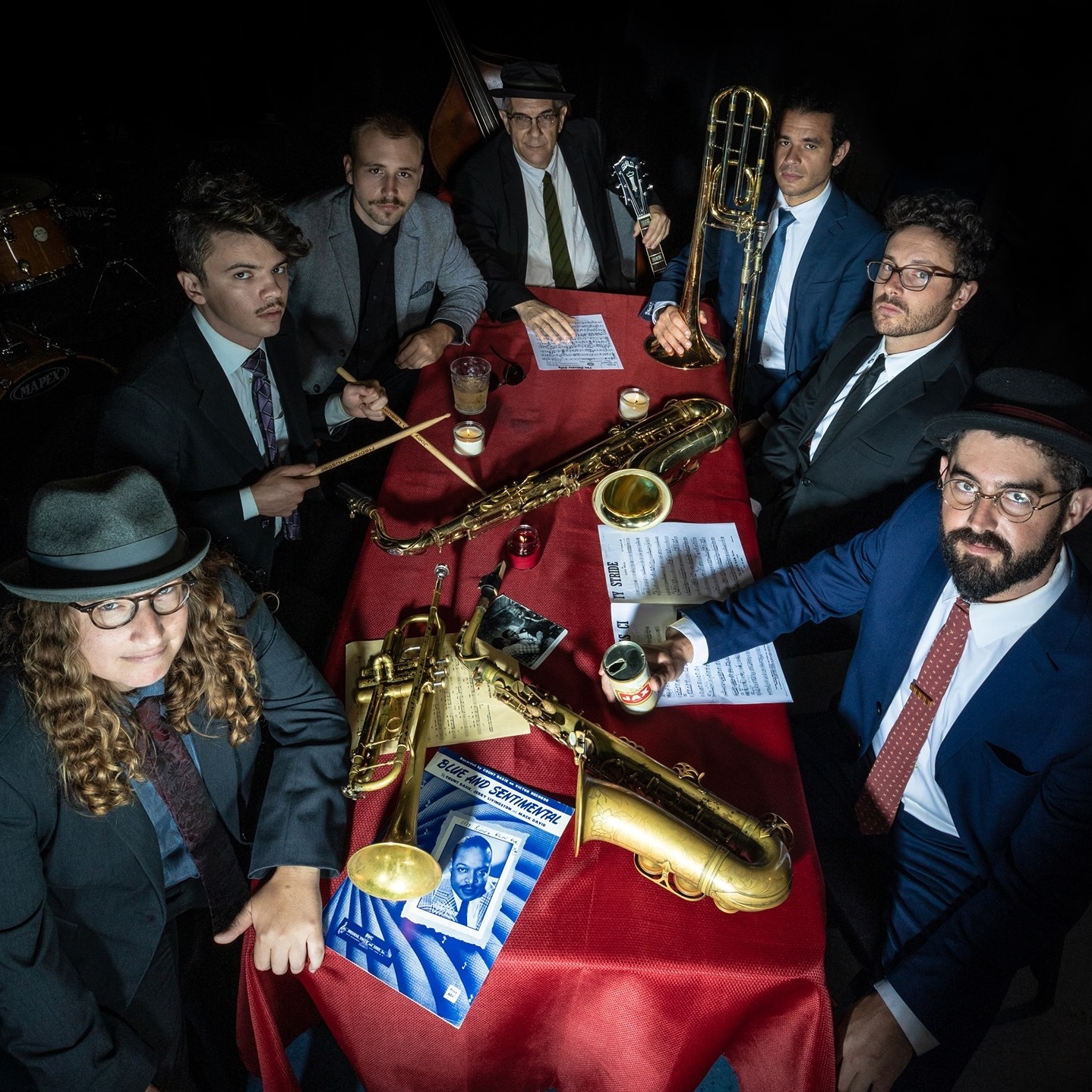 The members of Catie Rodgers and Her Swing Orchestra