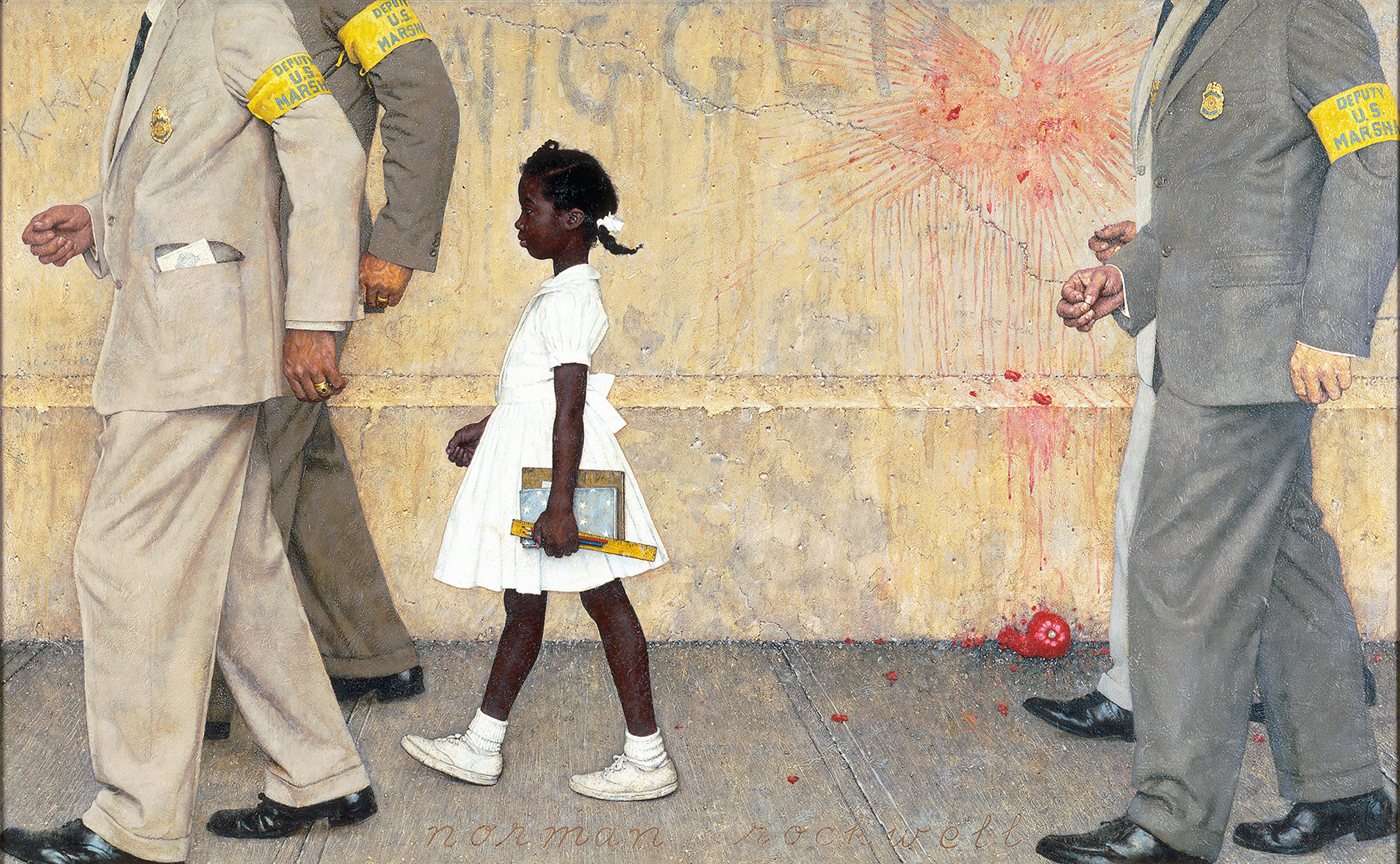 "The Problem We All Live With," 1963, oil on canvas by Norman Rockwell.