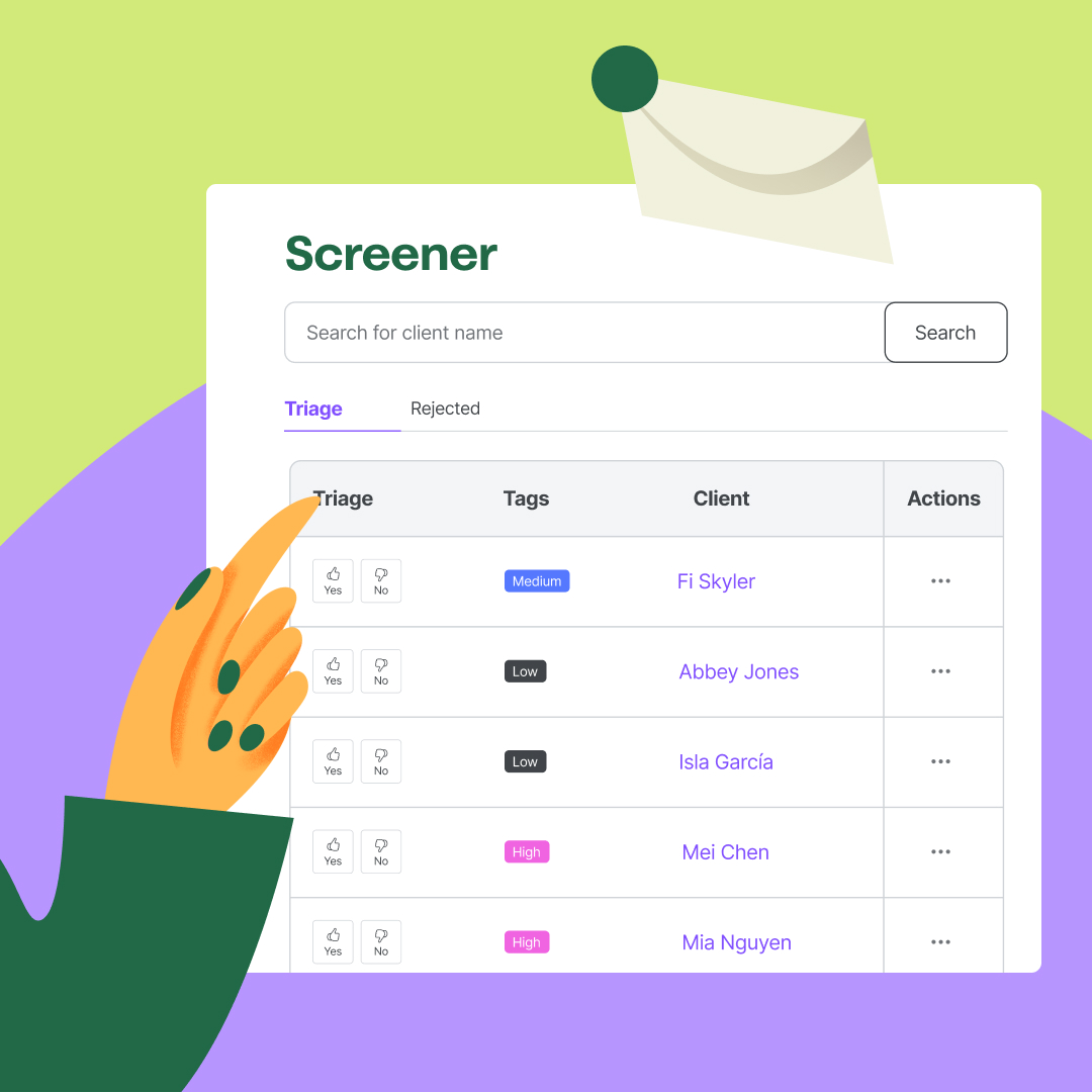 Seamless client intake with embeddable forms & waitlists