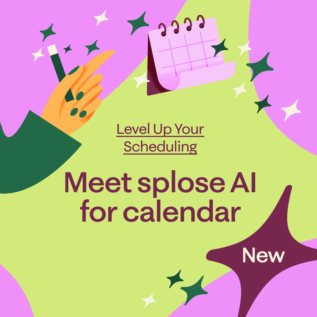 Introducing splose AI for calendar - your scheduling copilot • splose NZ