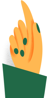 footer hand illustration