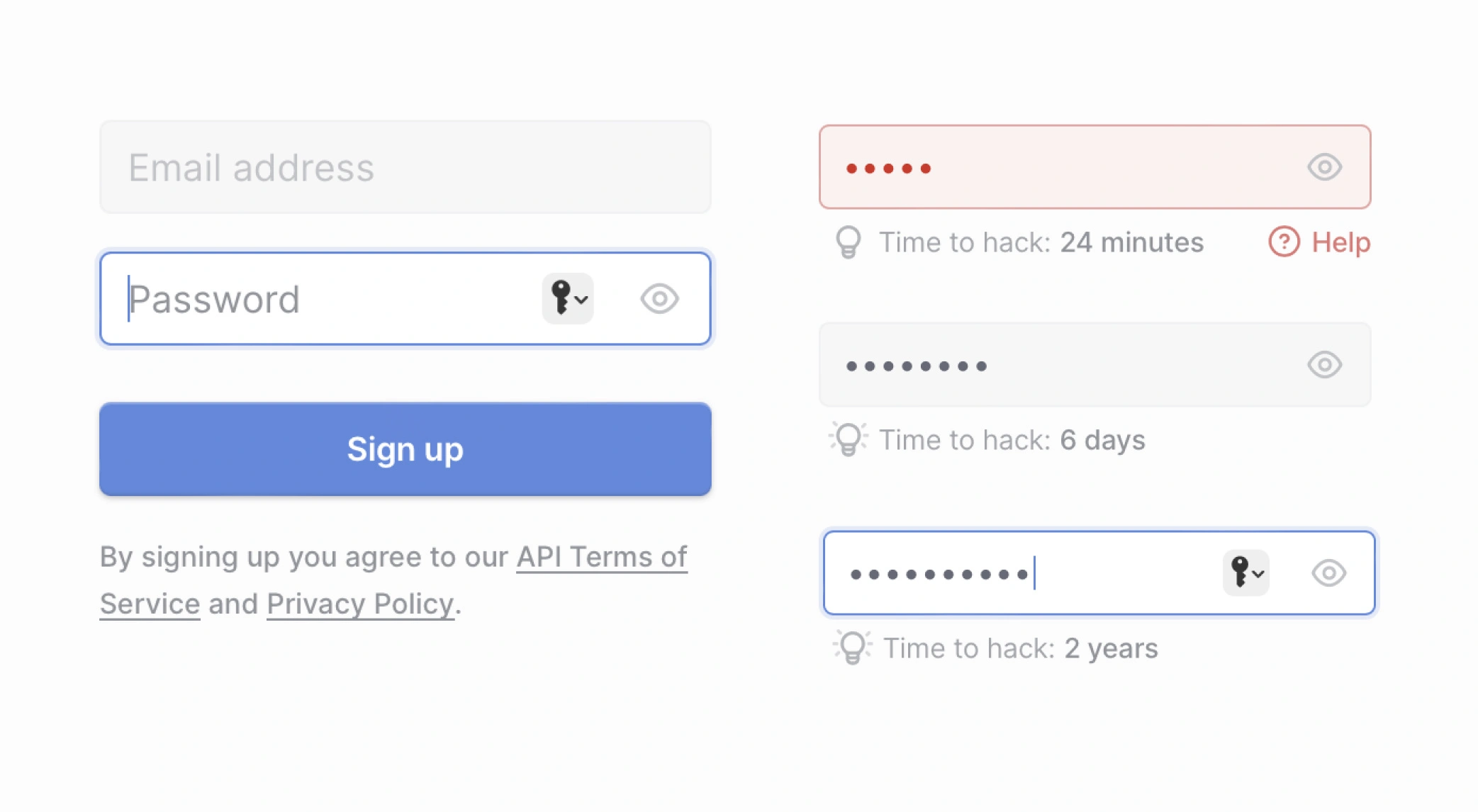 Bitesized UX example: Time to hack
