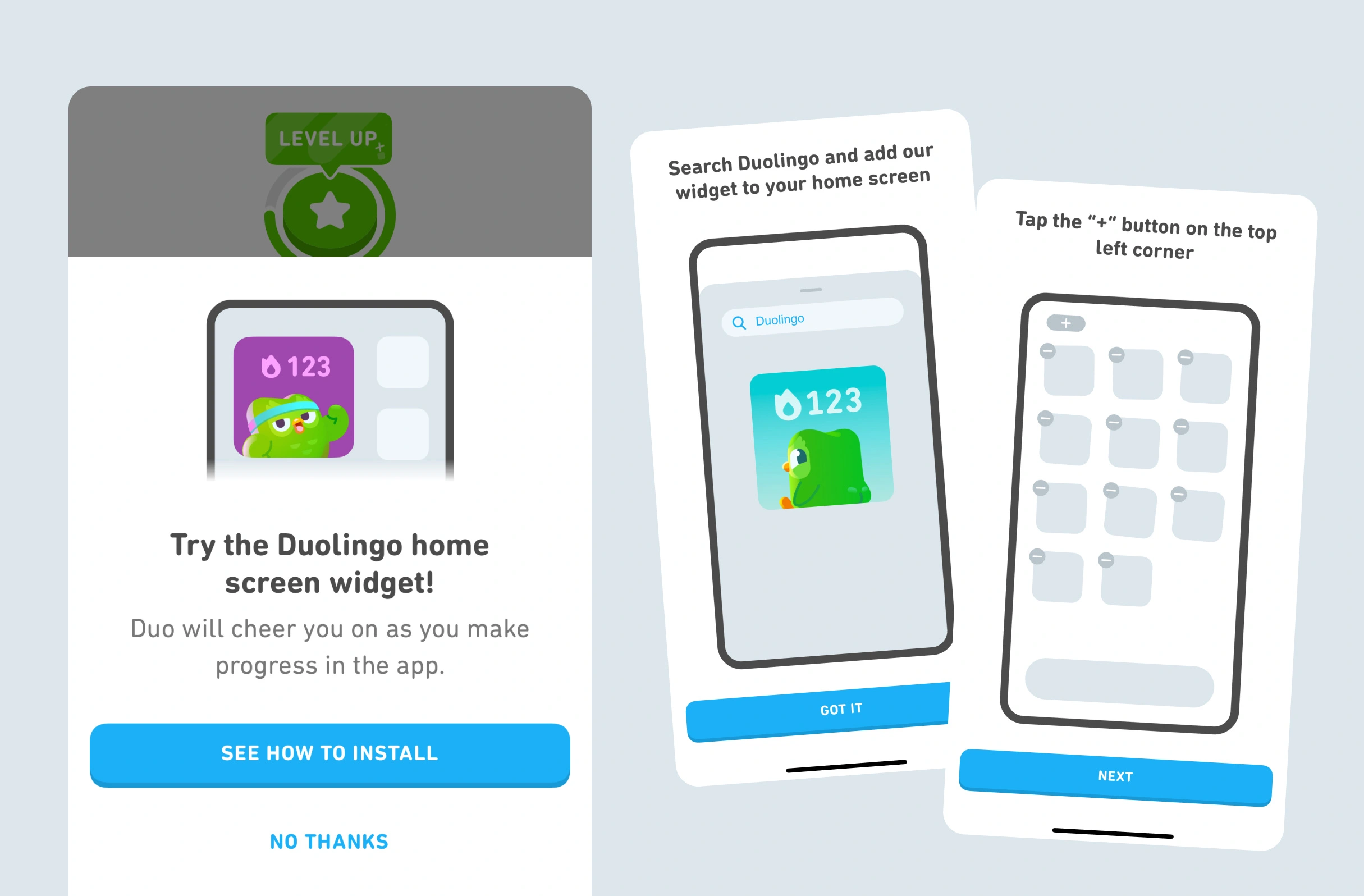 Installing an iOS widget