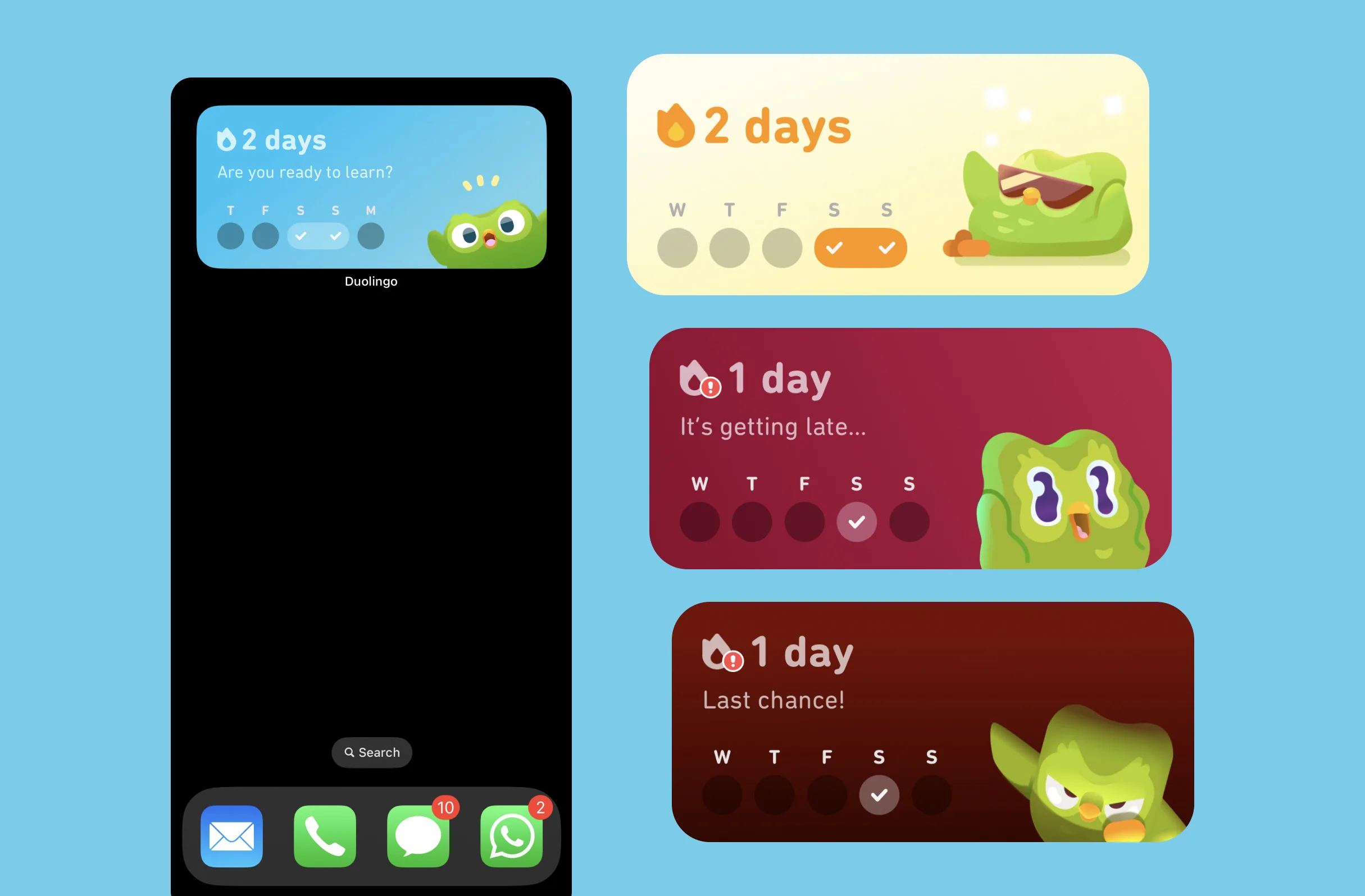 Bitesized UX example: Time-sensitive iOS widgets