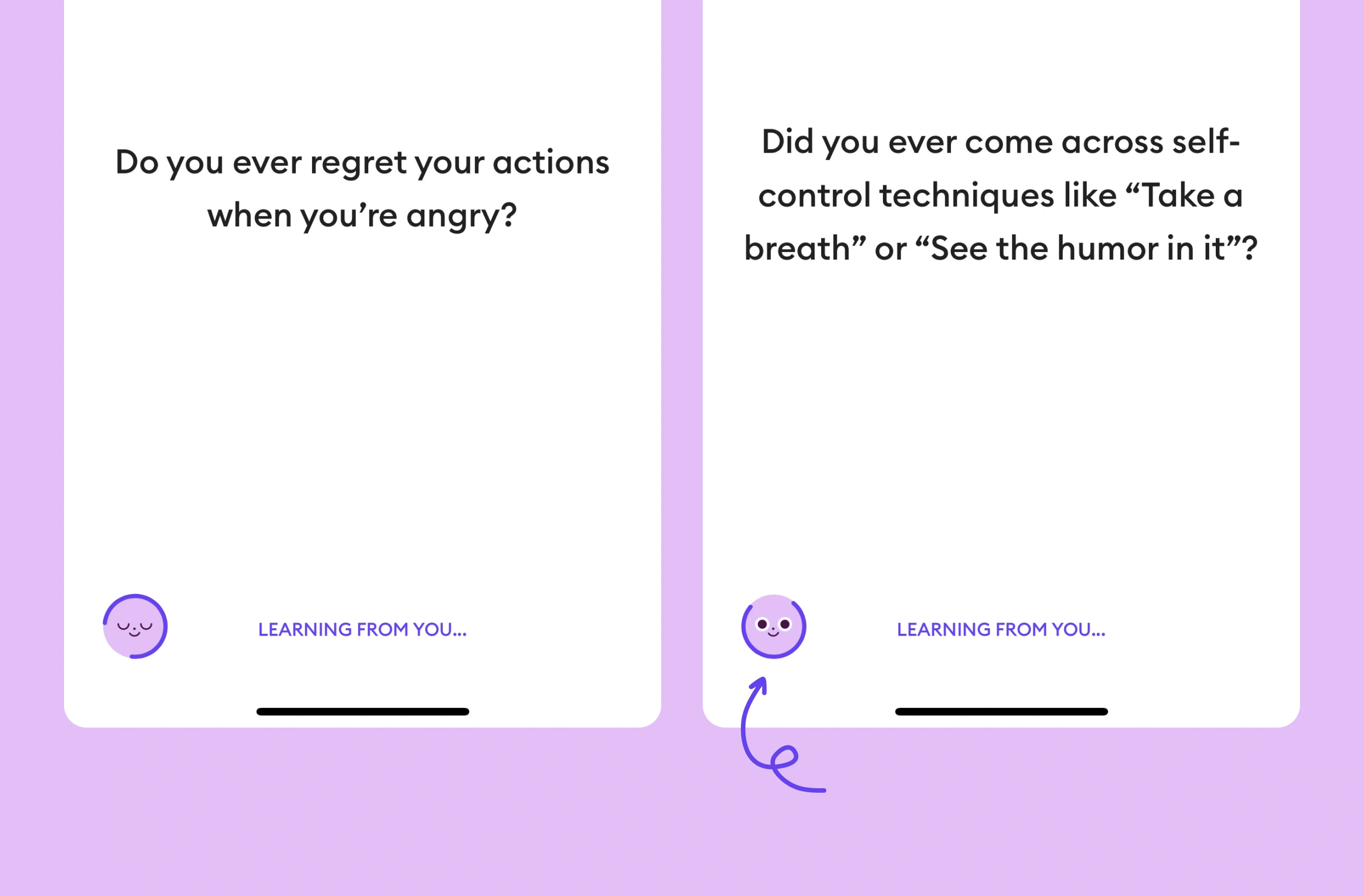 We're learning from you