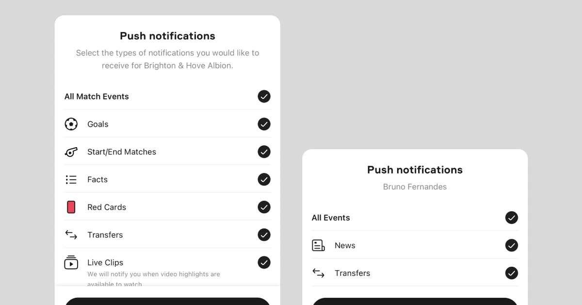 Bitesized UX example: Personalised notifications