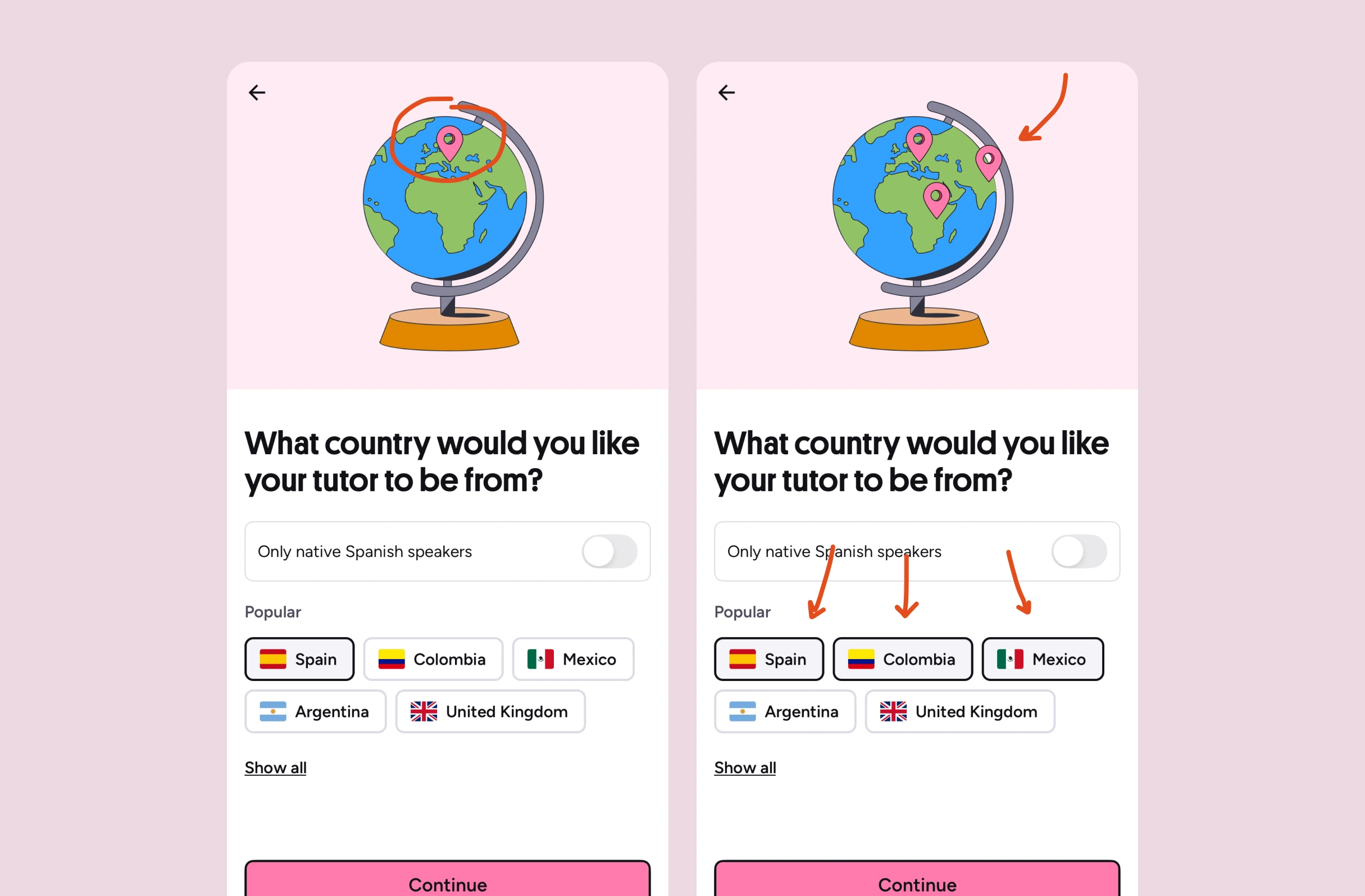 Bitesized UX example: Dynamic illustrations