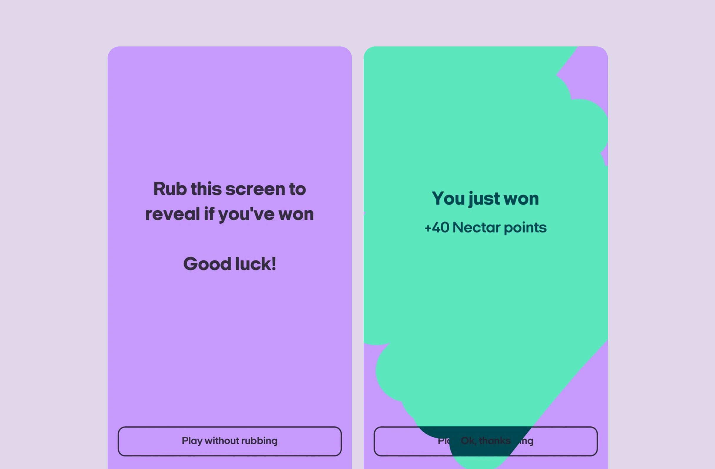 Winning Nectar points