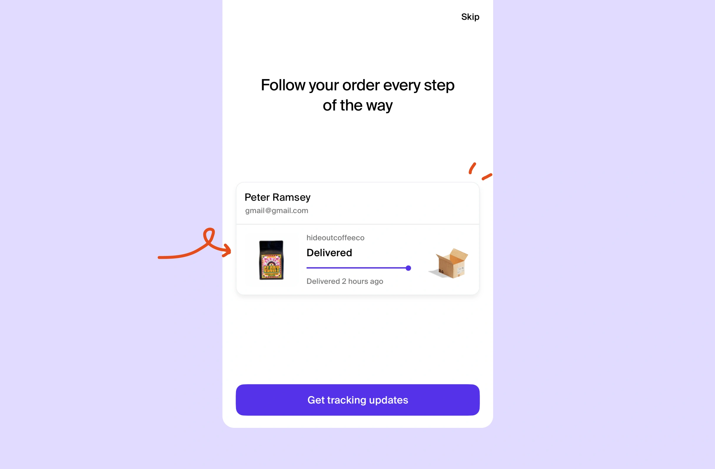 Leveraging your previous orders