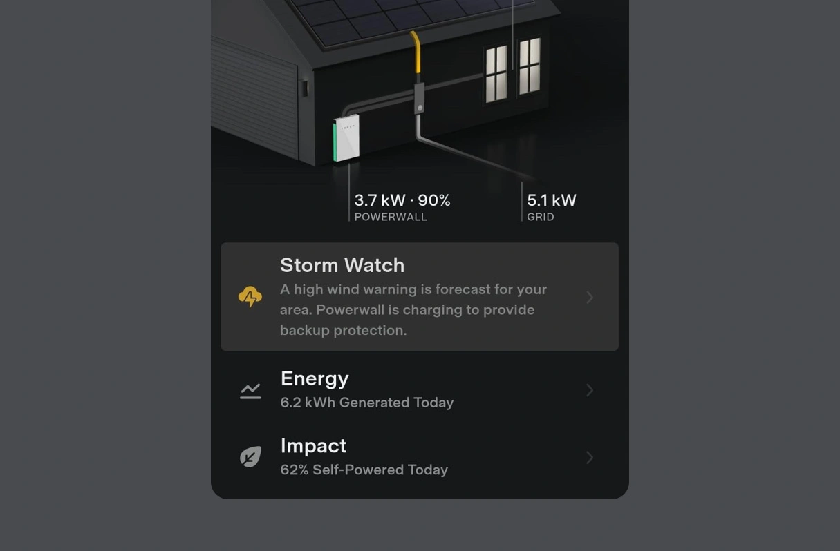 Bitesized Ux Example Tesla S Storm Warning