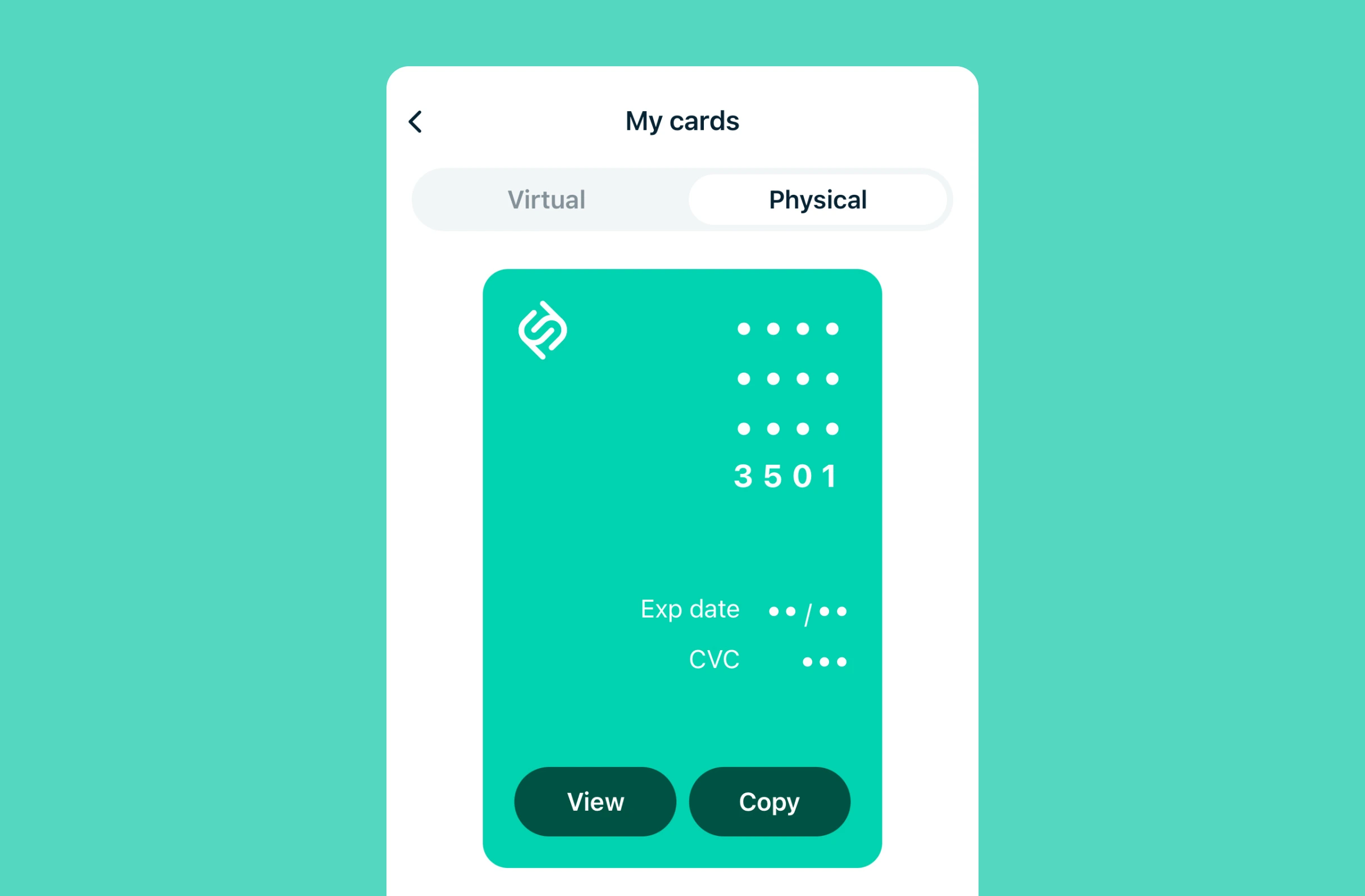 Bitesized UX example: Card number chunks