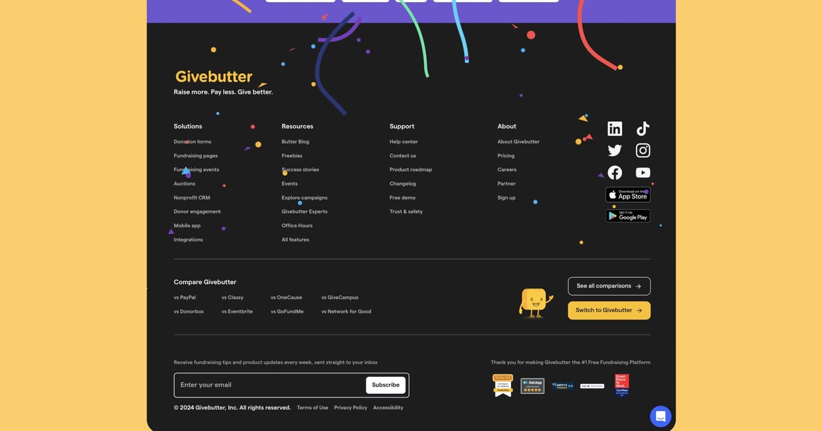 Bitesized UX example: Confetti on scroll