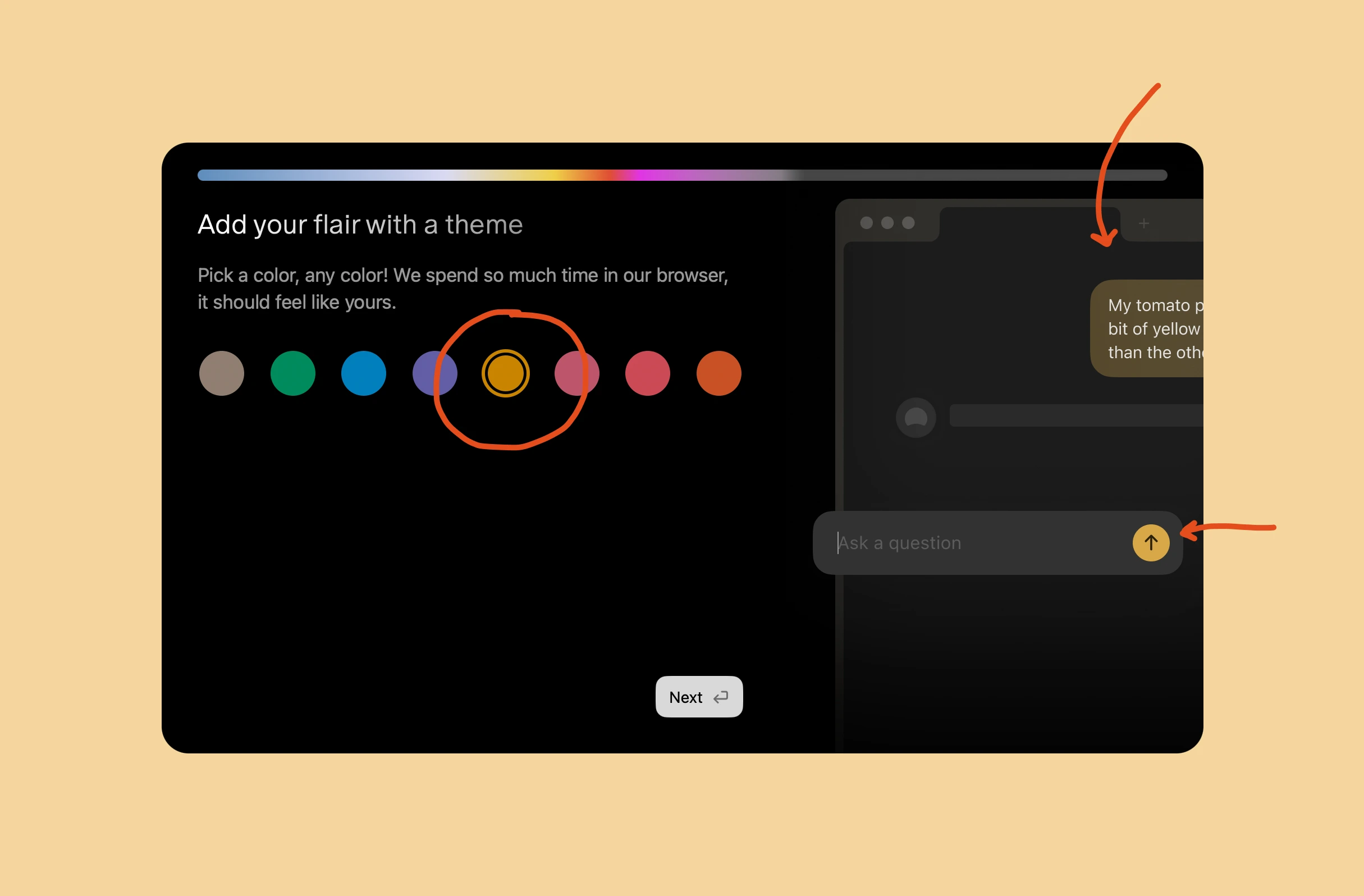 Colour customisation