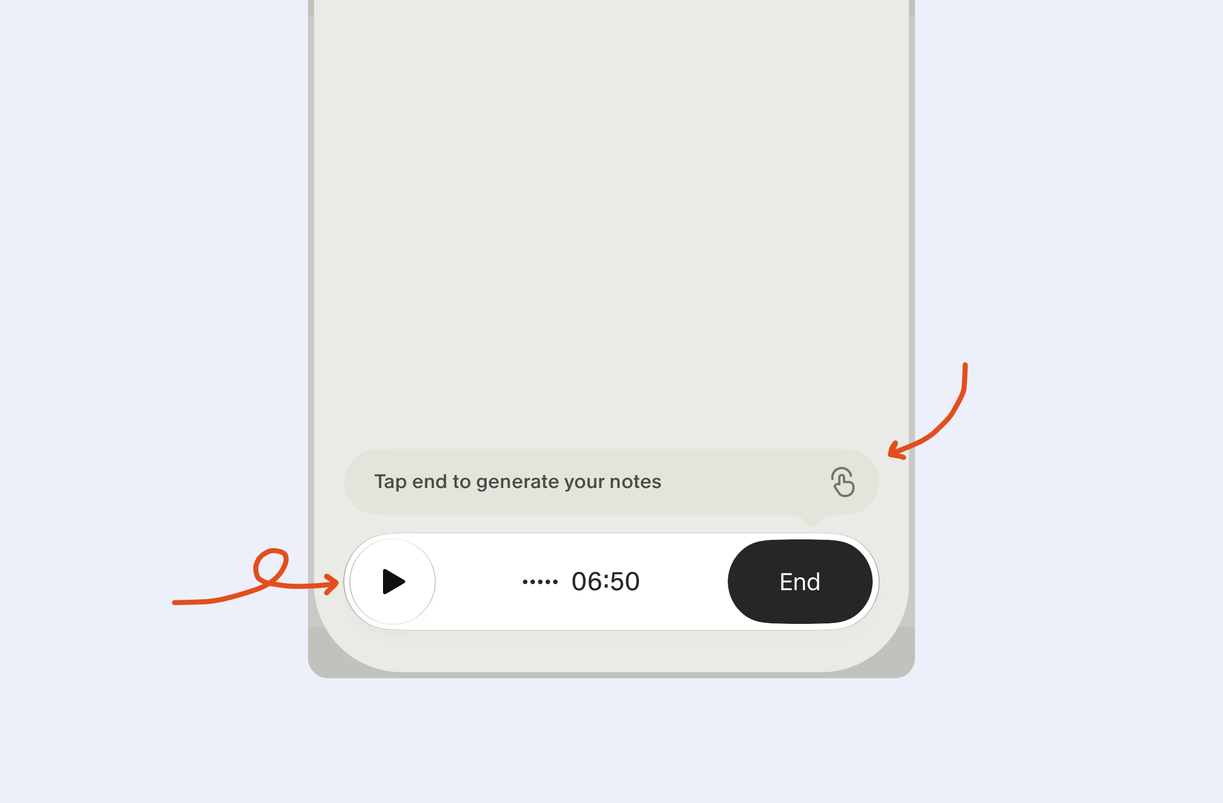 Reactive help when ending a note