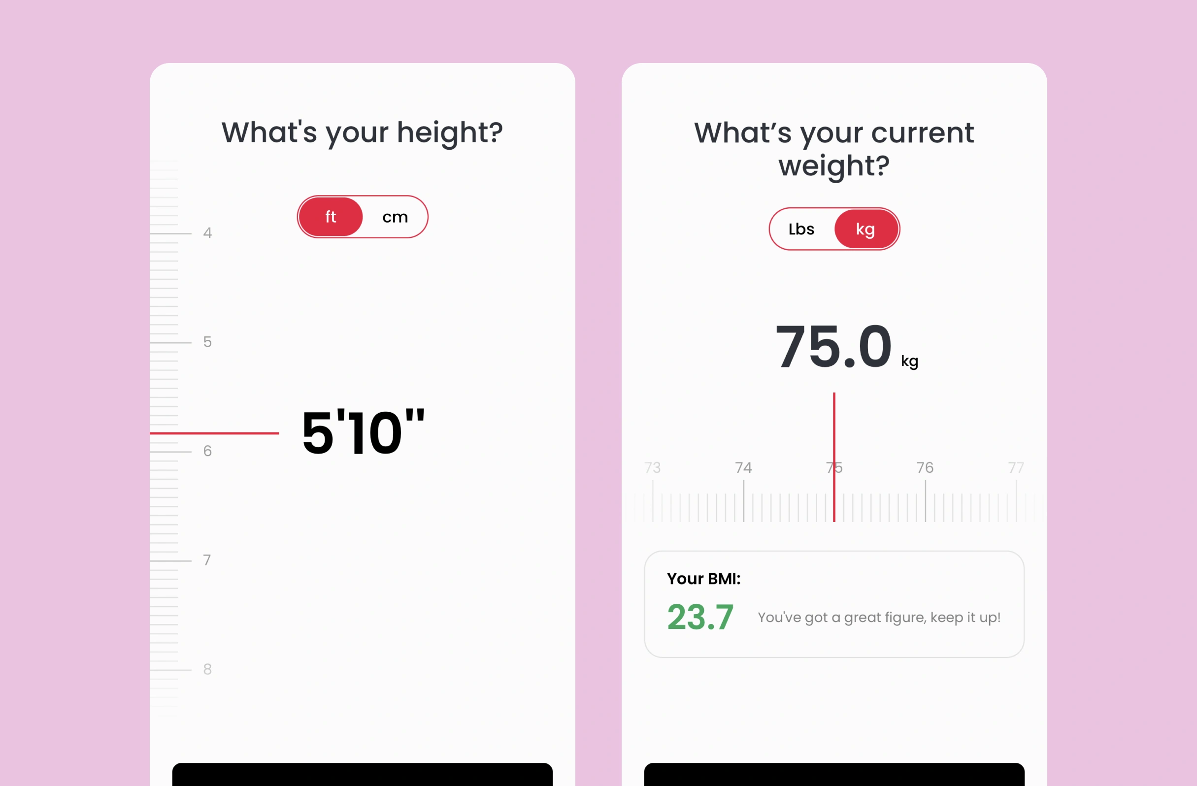 Interactive scales