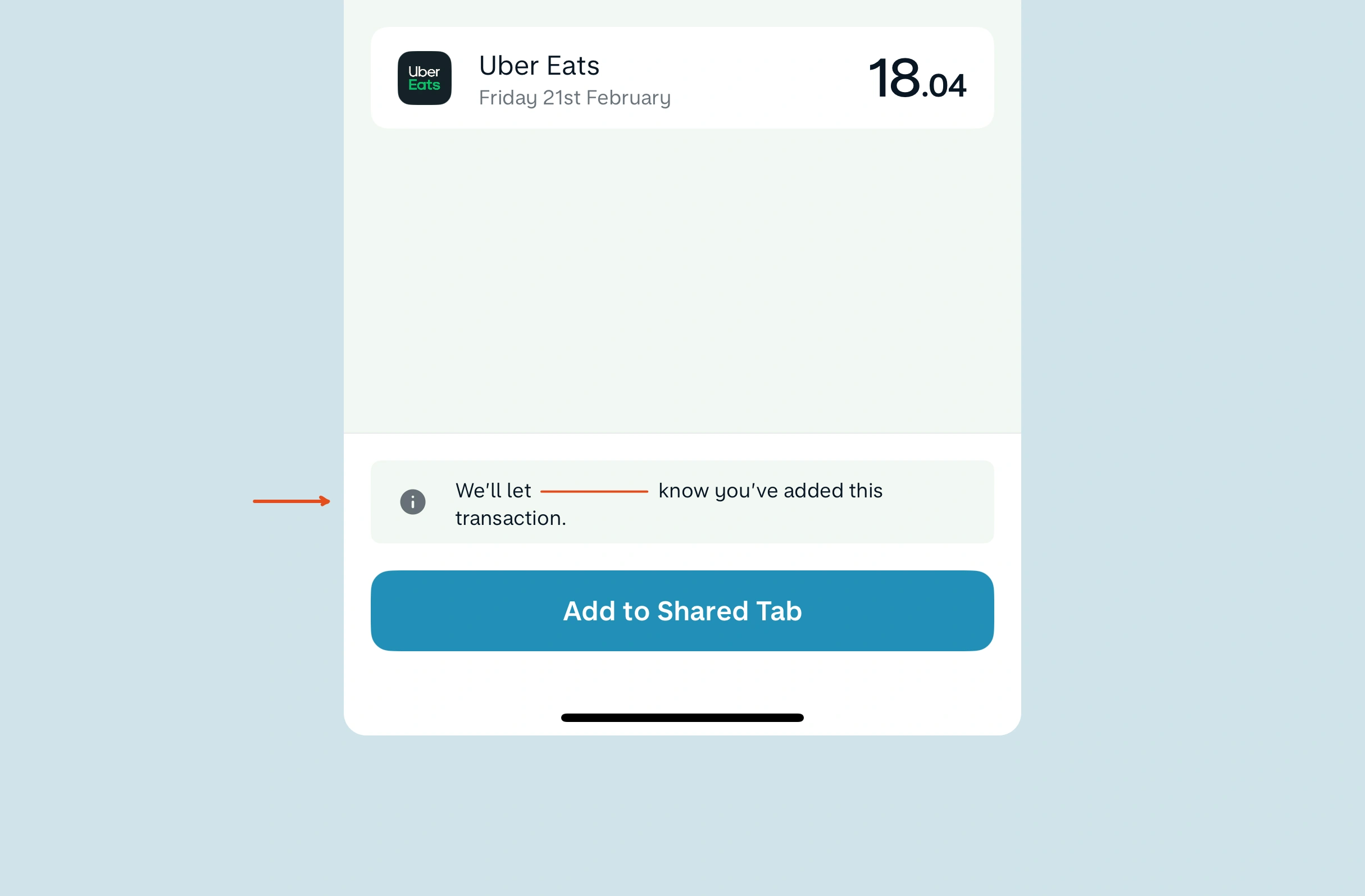 Monzo will send the notification
