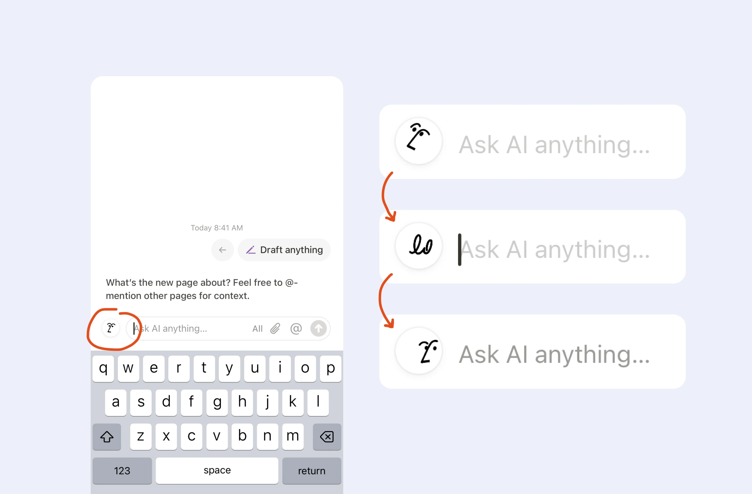 Notion's AI icon