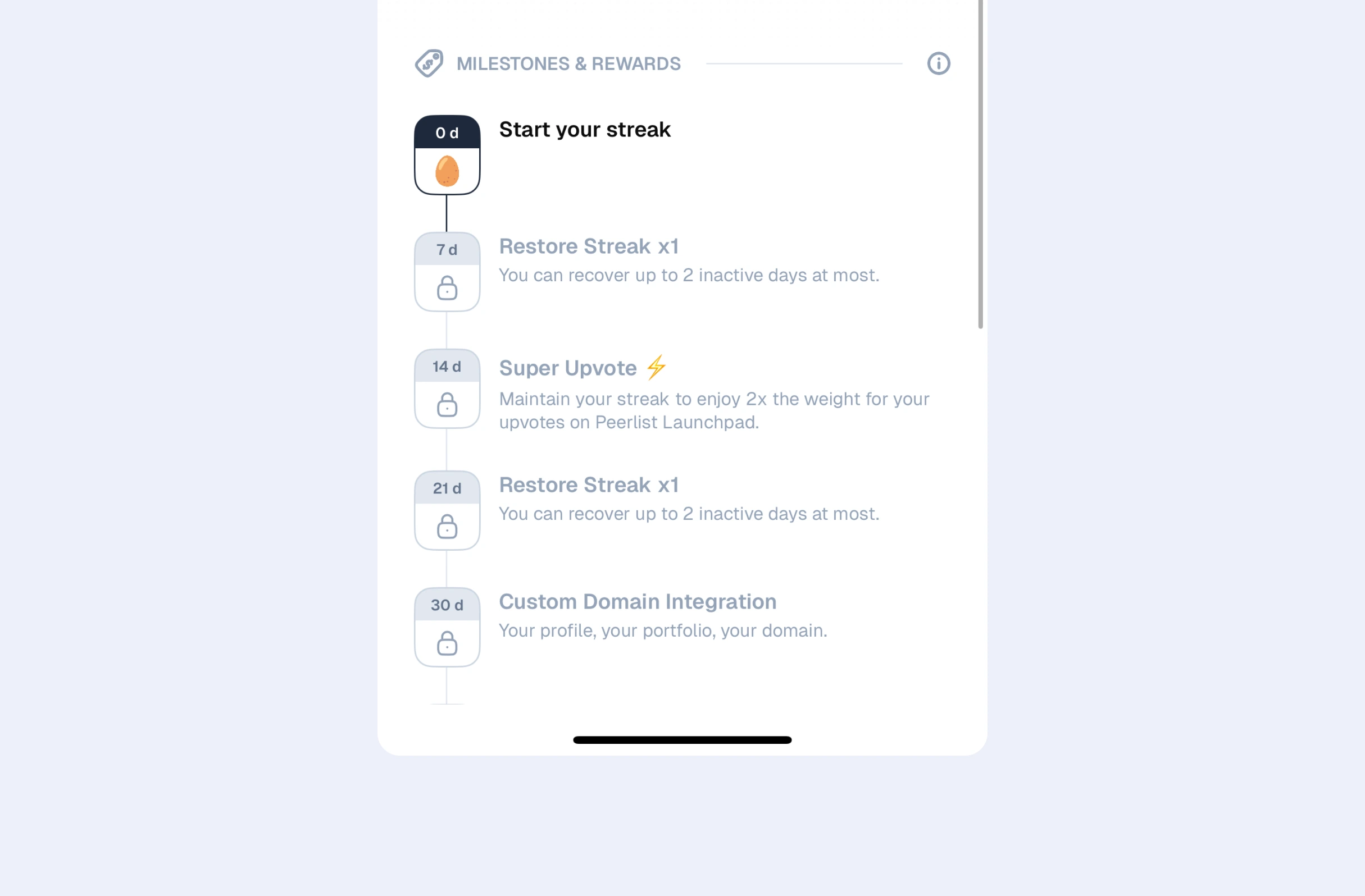 Reward-based streaks