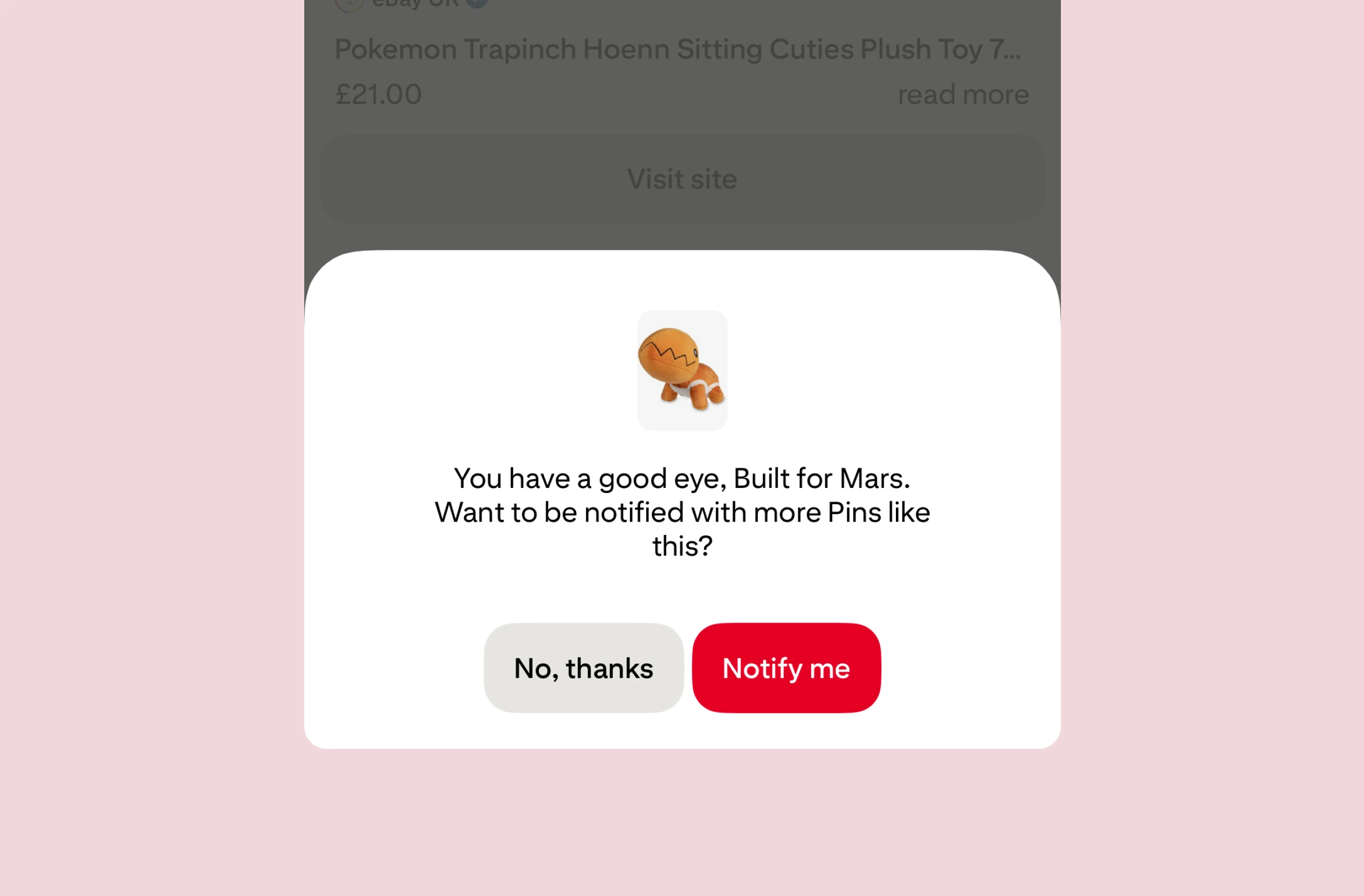 Bitesized UX example: Turning likes into notifications