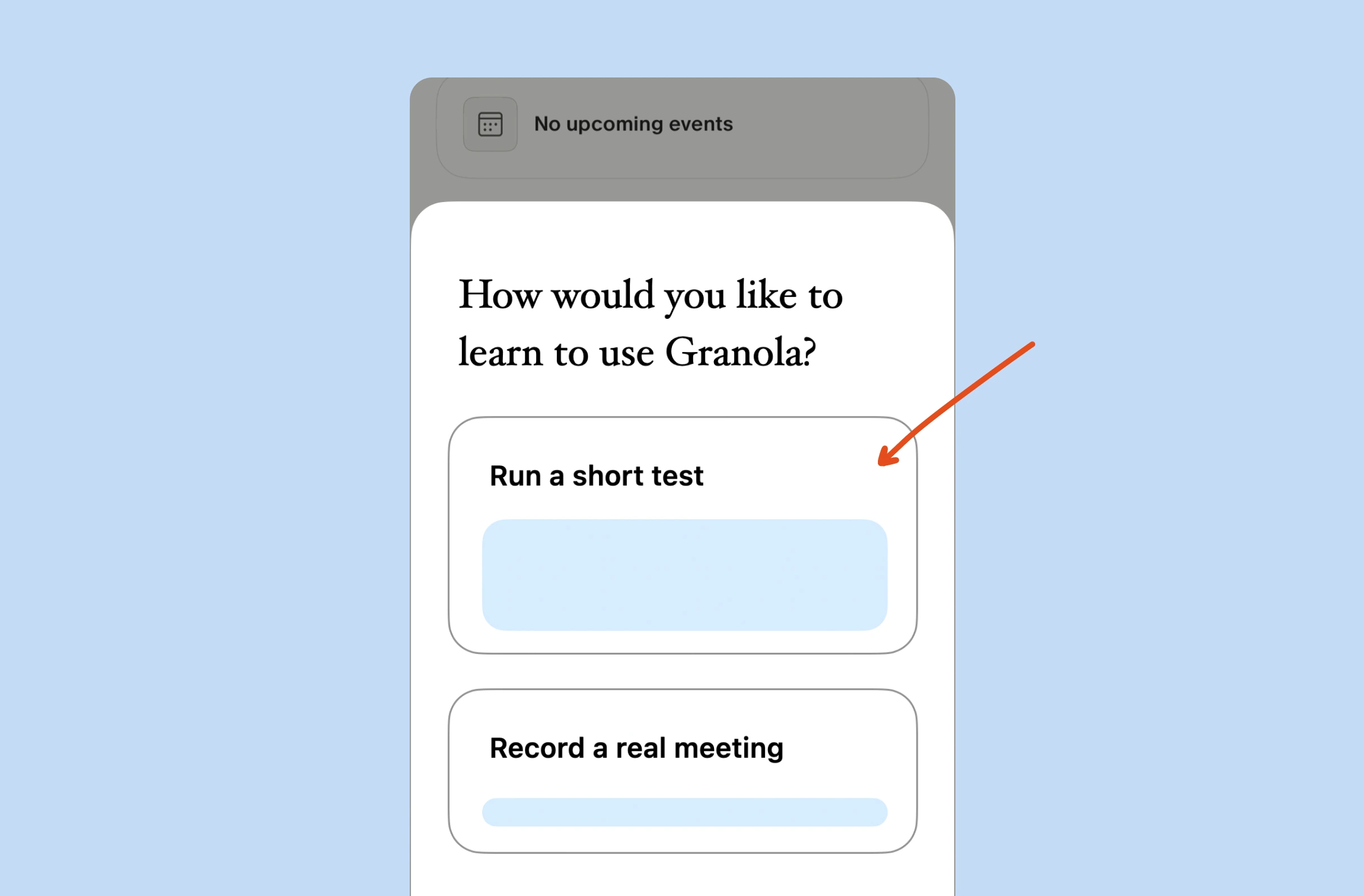 Run a short test