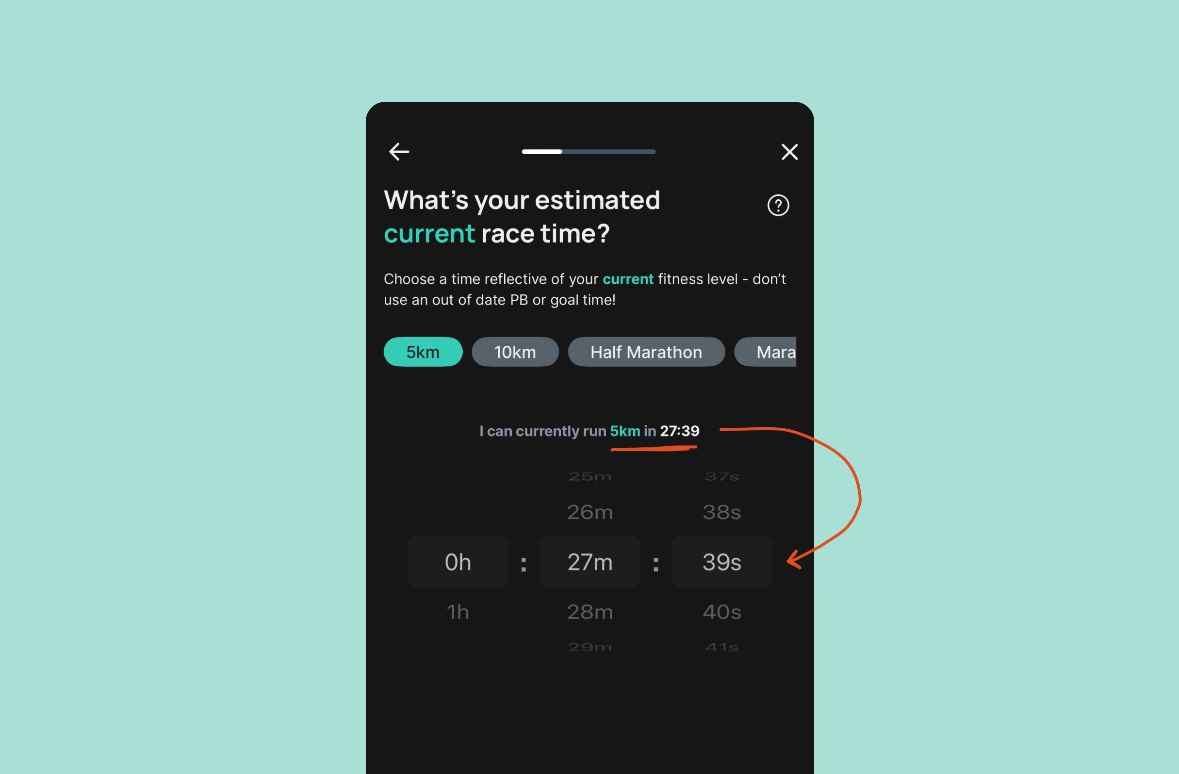 Bitesized UX example: Contextual default options