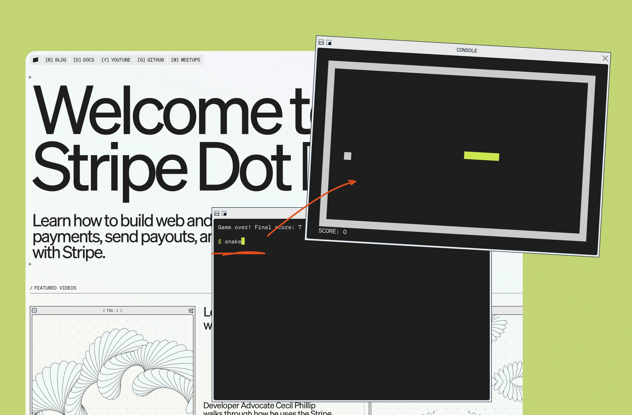 Bitesized UX example: Stripe's hidden Snake