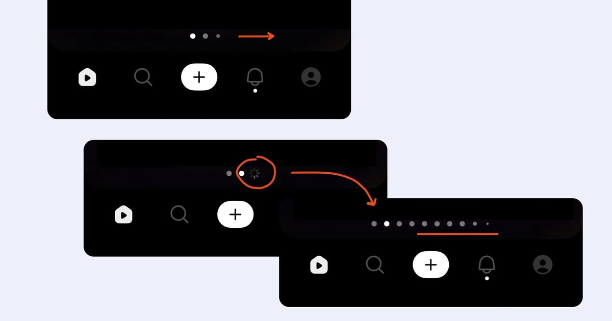 Bitesized UX example: A loading trick