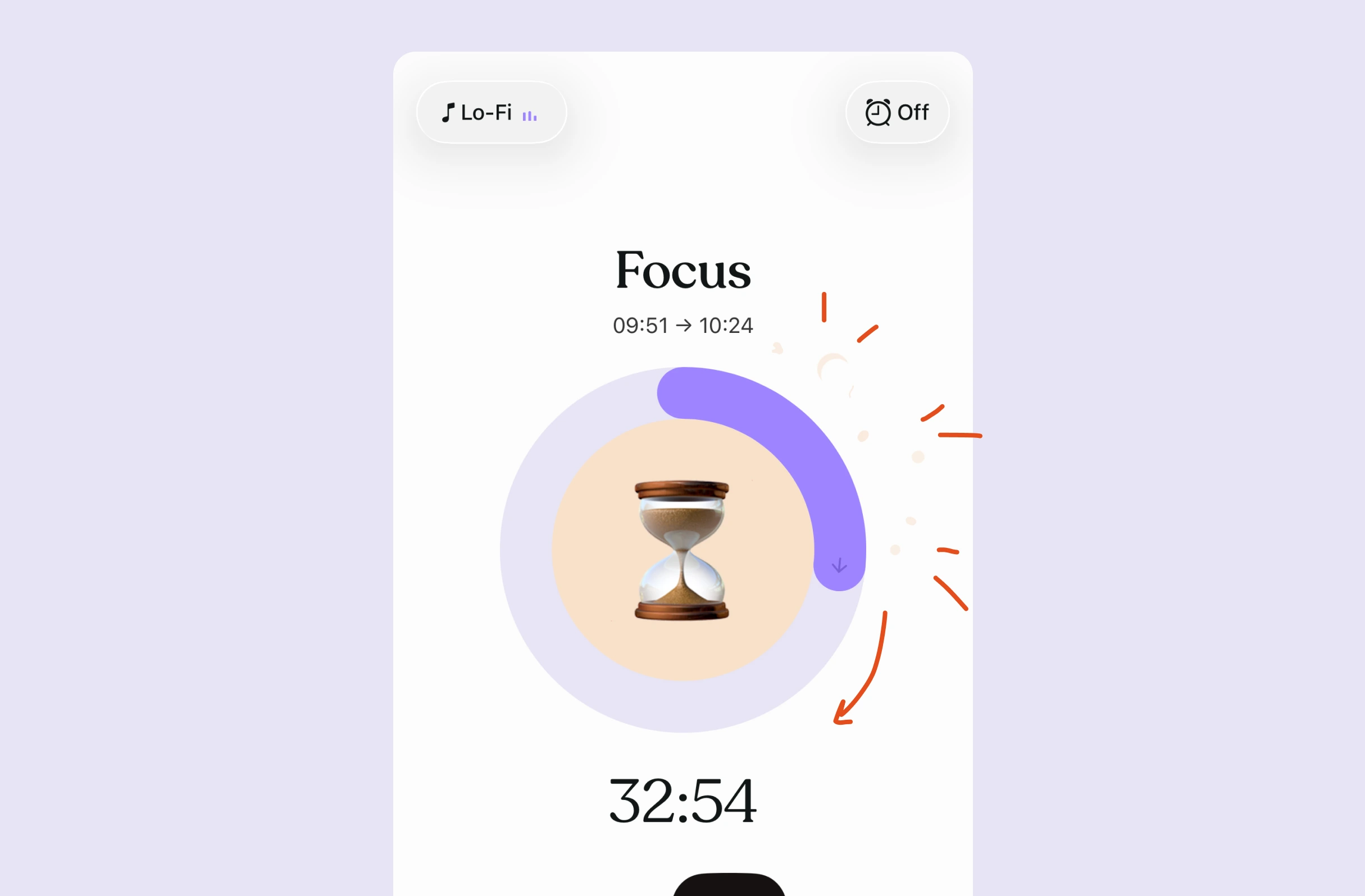 Fast-forwarding the timer