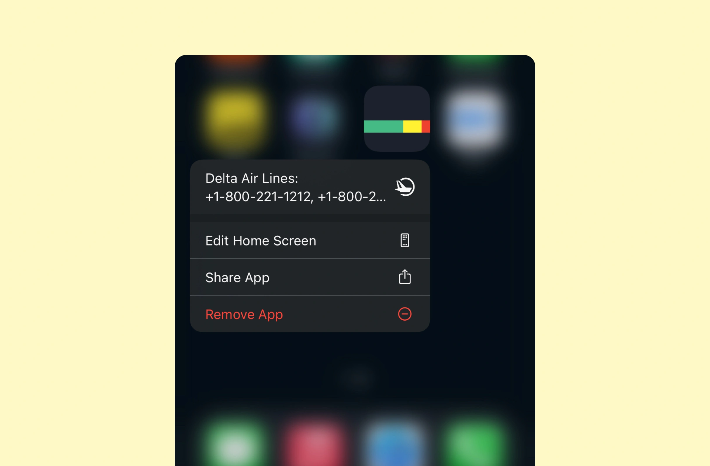 Bitesized UX example: Dynamic flight information