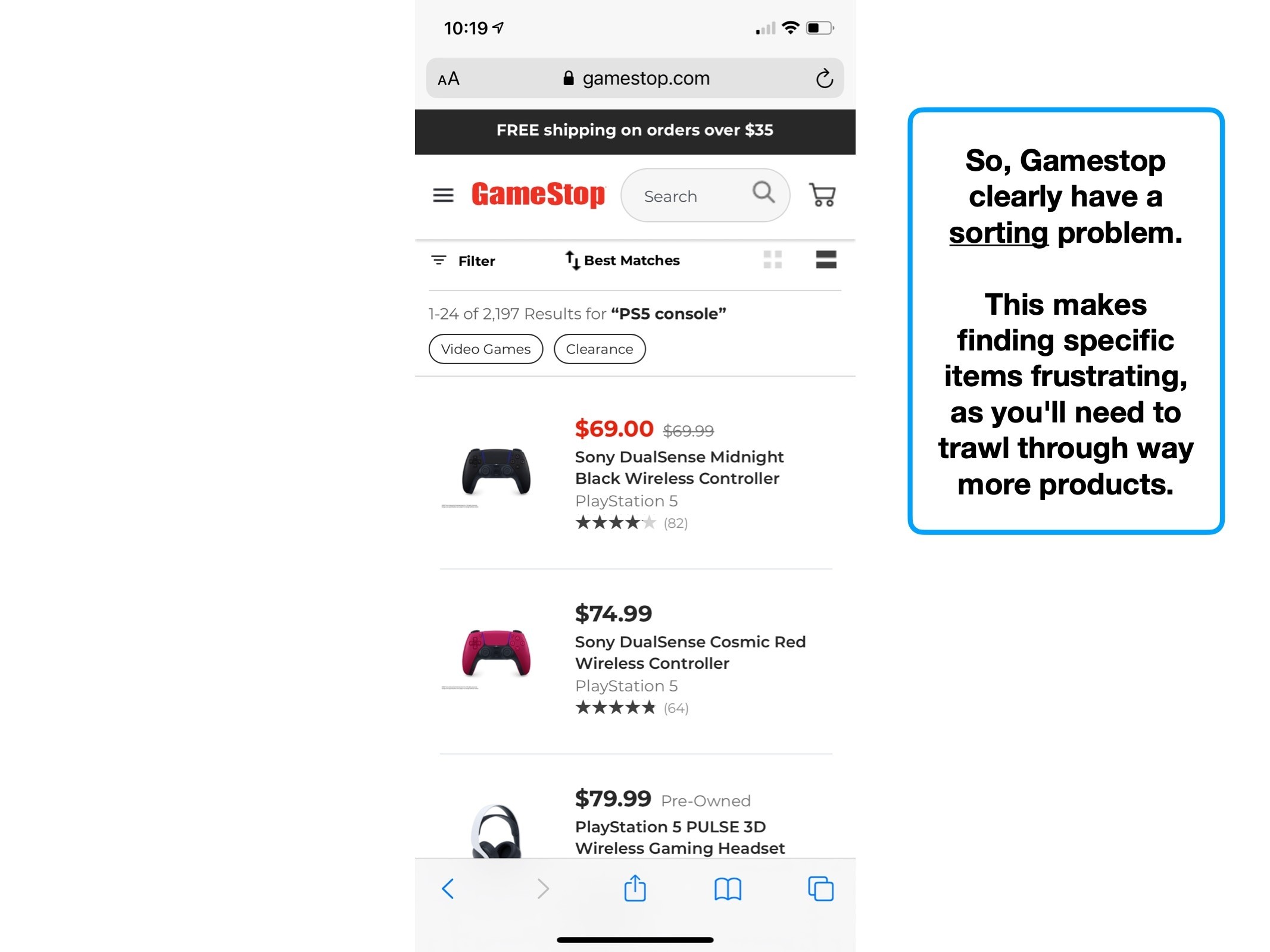 A UX case study on Gamestop ️