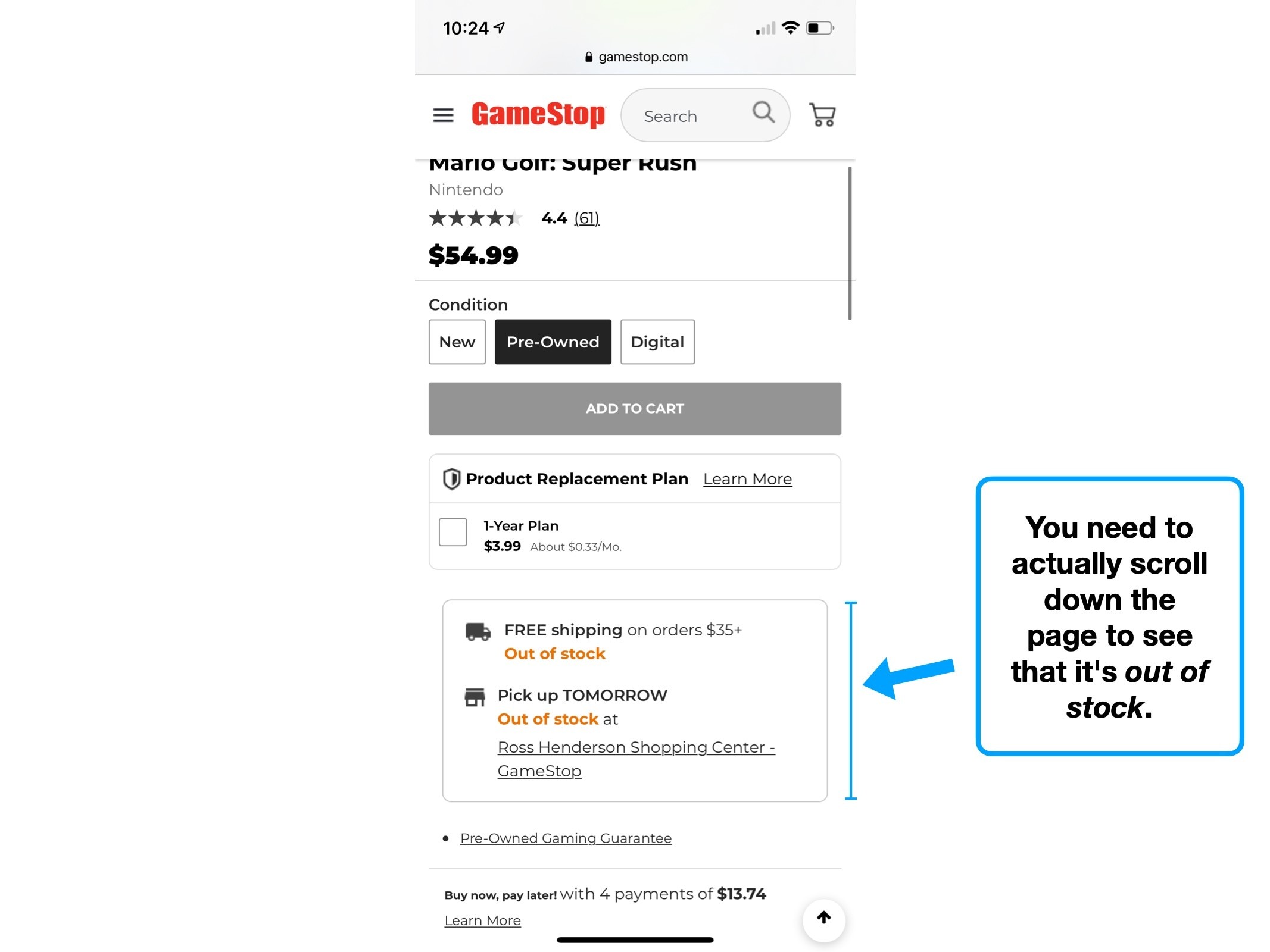 A UX case study on Gamestop ️